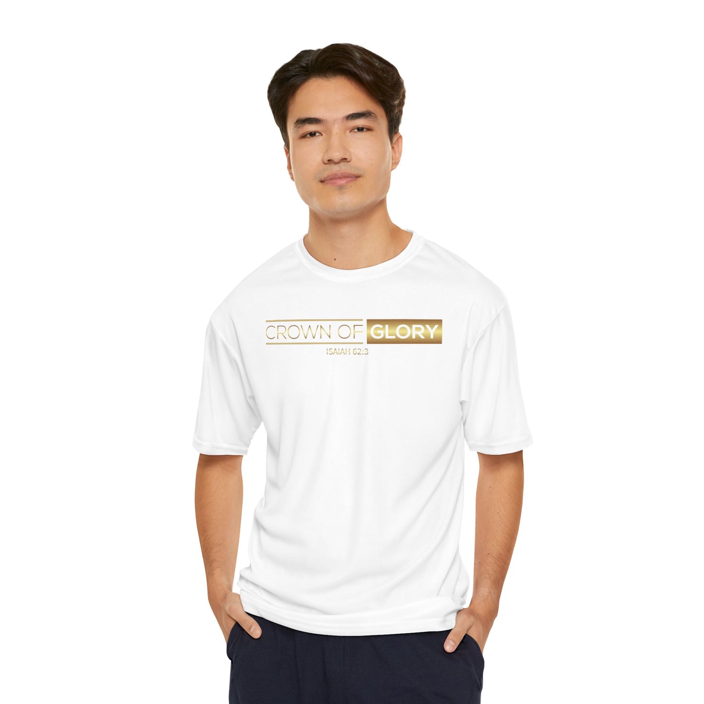 Crown of Glory Men's Performance T-Shirt - Fit for Christ is Our Identity