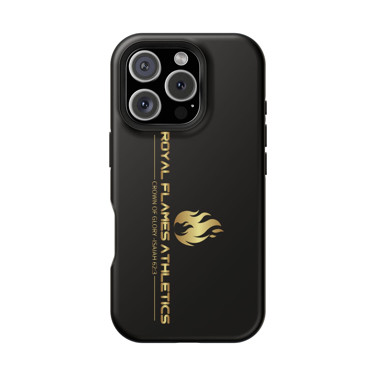 Black Durable Magnetic Tough Cases – Royal Flames Athletics Design
