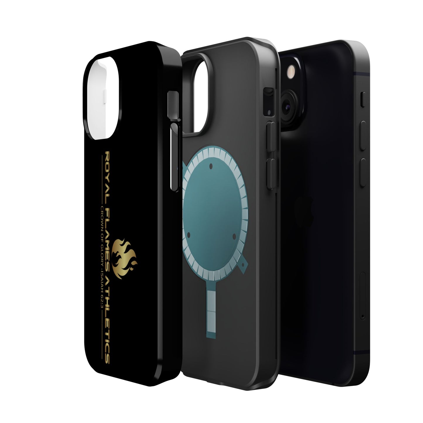 Black Durable Magnetic Tough Cases – Royal Flames Athletics Design