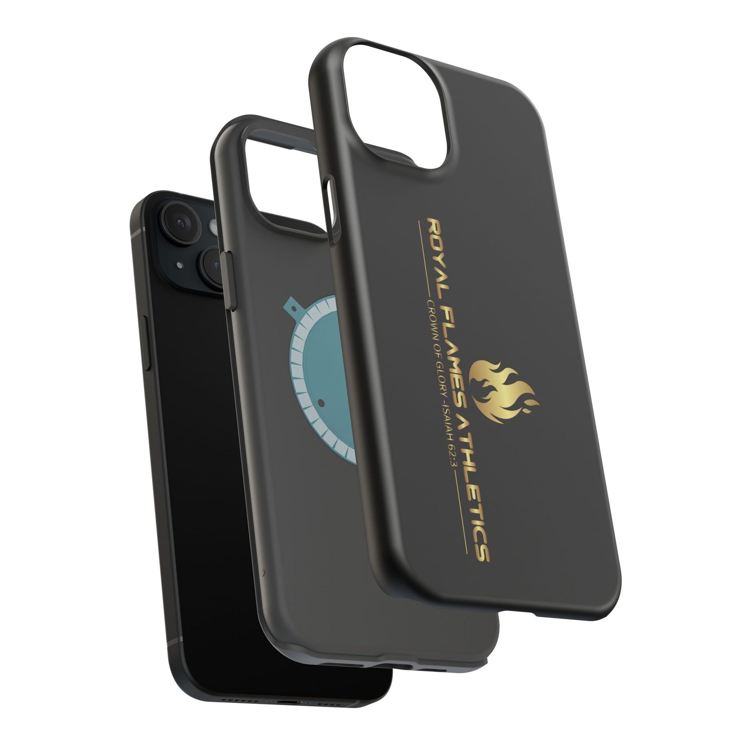 Black Durable Magnetic Tough Cases – Royal Flames Athletics Design