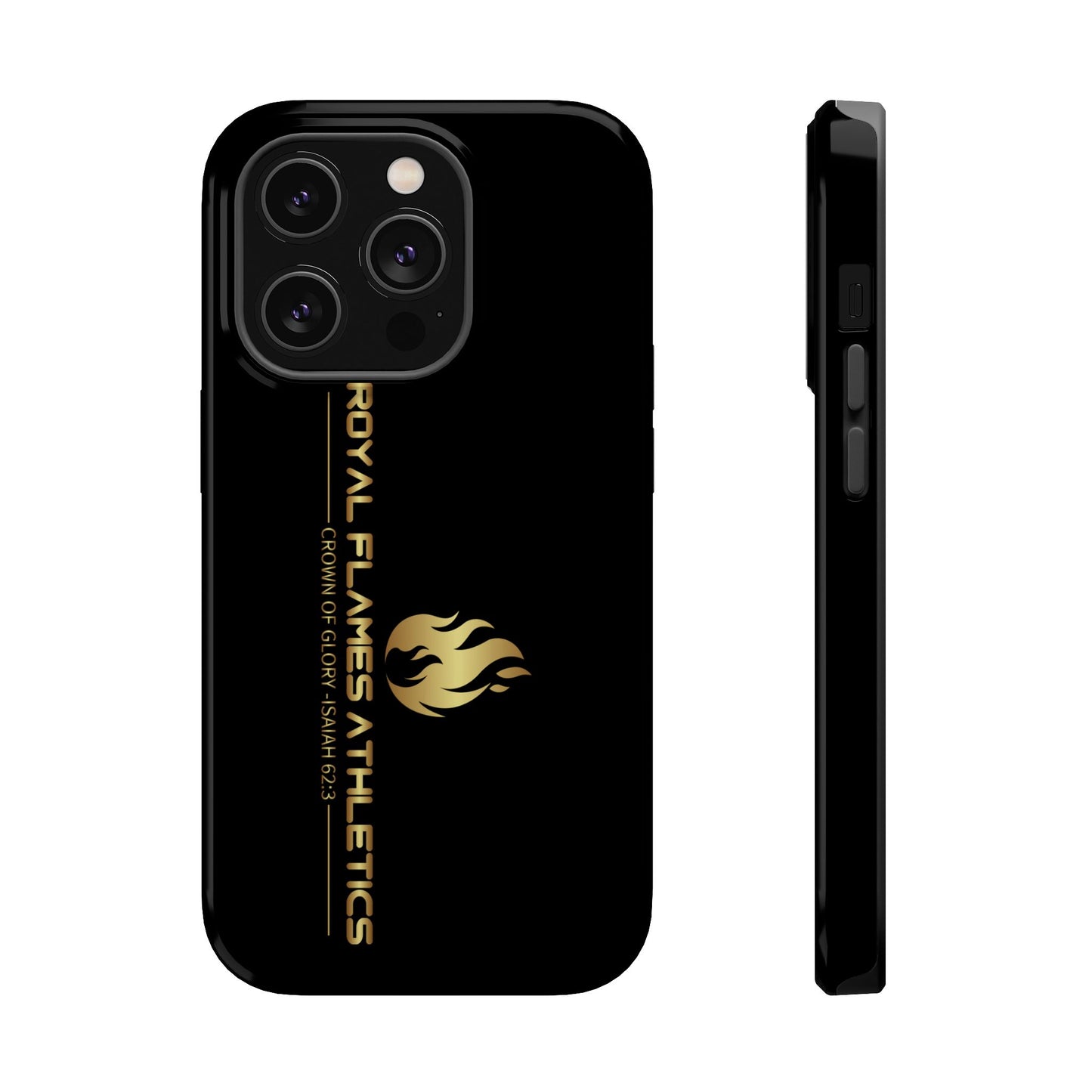 Black Durable Magnetic Tough Cases – Royal Flames Athletics Design