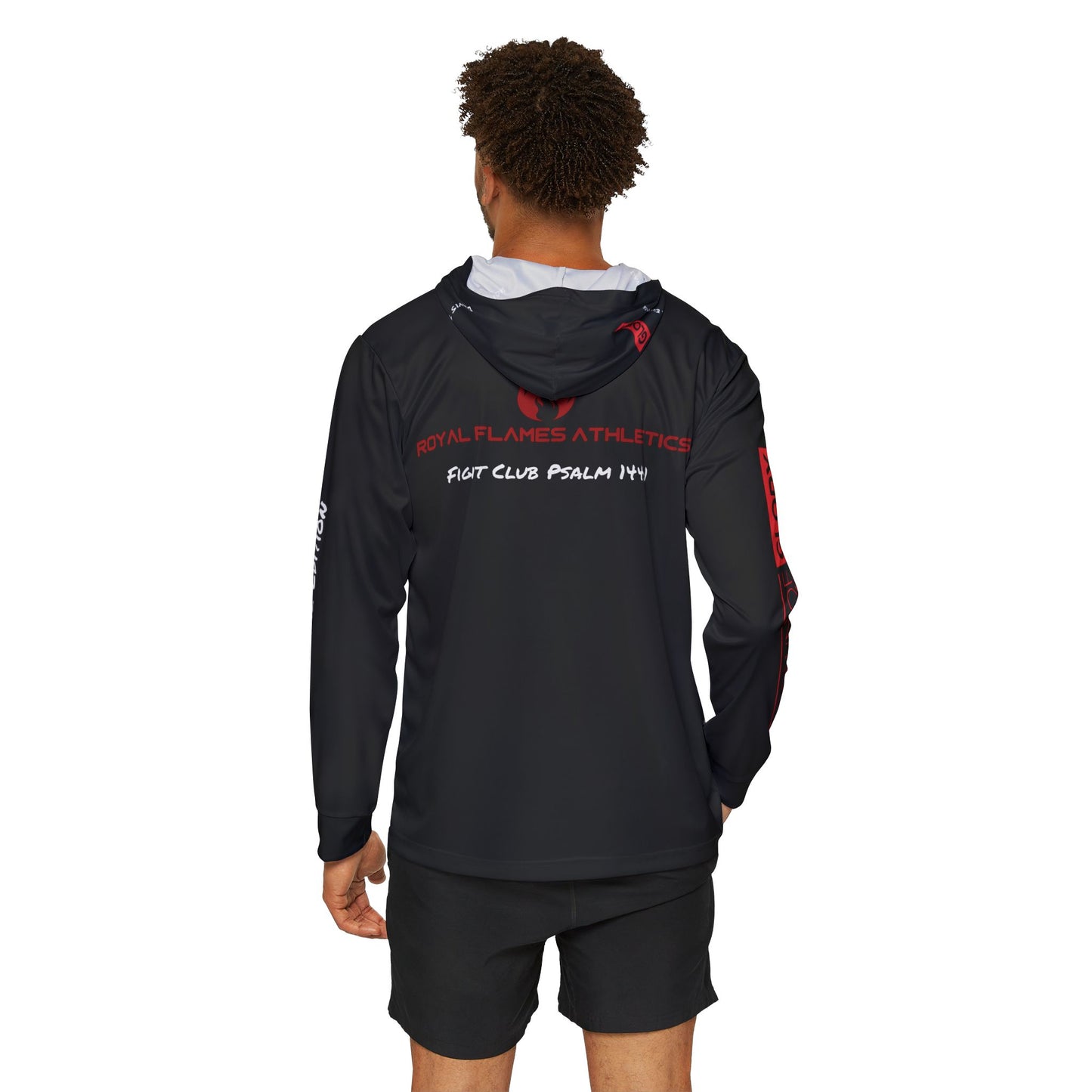Royal Flames Athletics Fight Club Psalm 144:1 Combat Sports Warmup Hoodie - Davis Special Edition