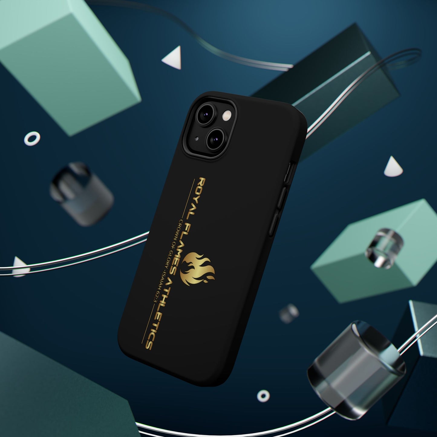 Black Durable Magnetic Tough Cases – Royal Flames Athletics Design