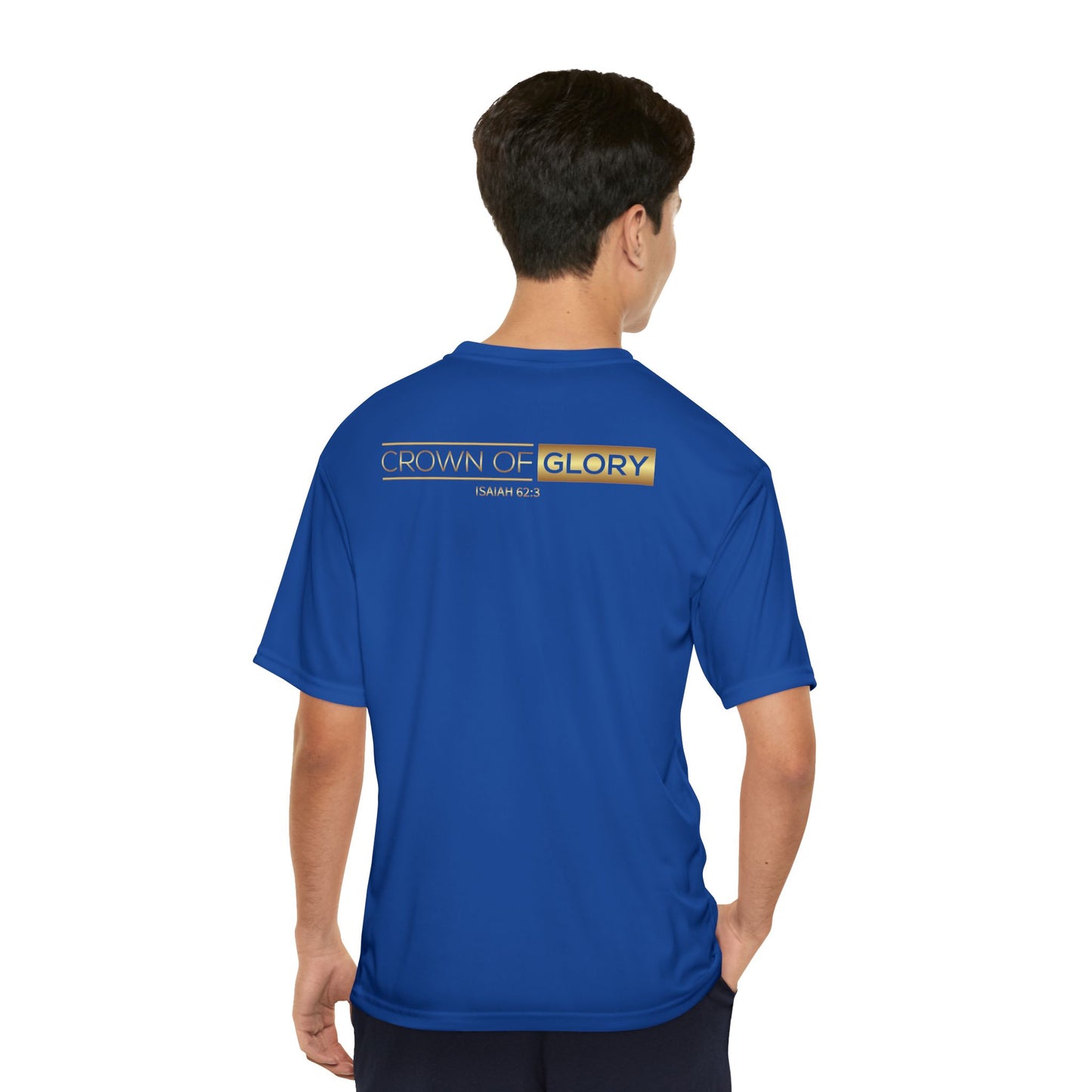 Crown of Glory Men's Performance T-Shirt - Fit for Christ is Our Identity
