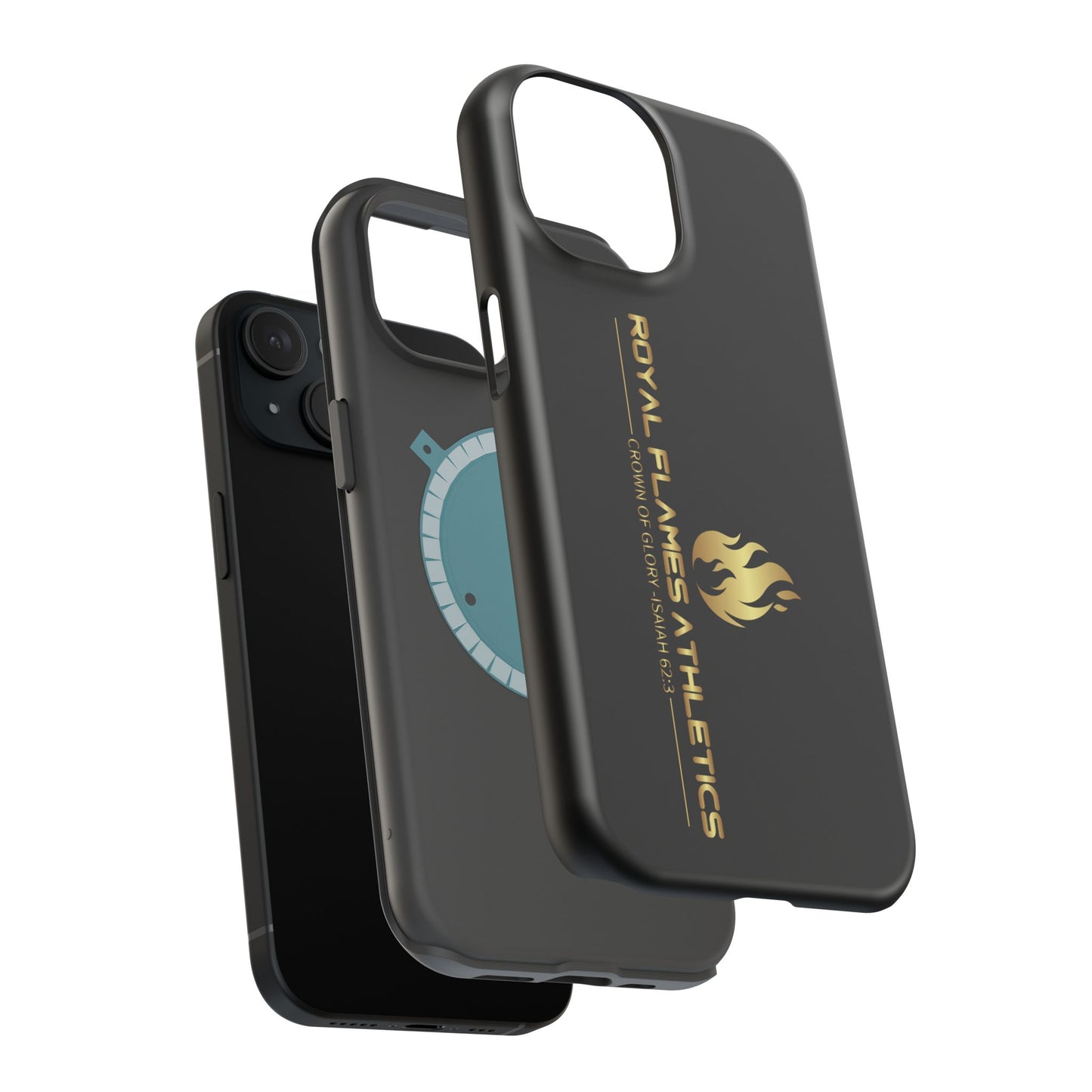 Black Durable Magnetic Tough Cases – Royal Flames Athletics Design