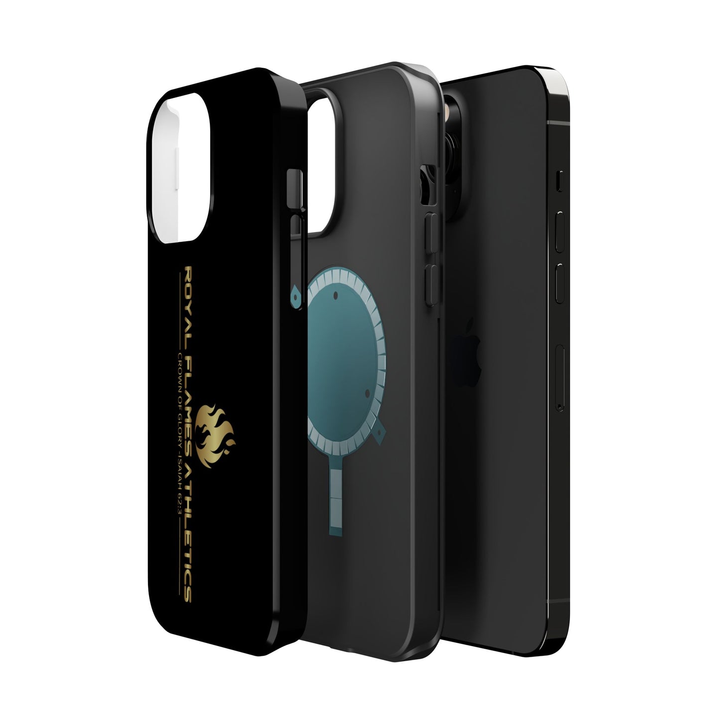 Black Durable Magnetic Tough Cases – Royal Flames Athletics Design