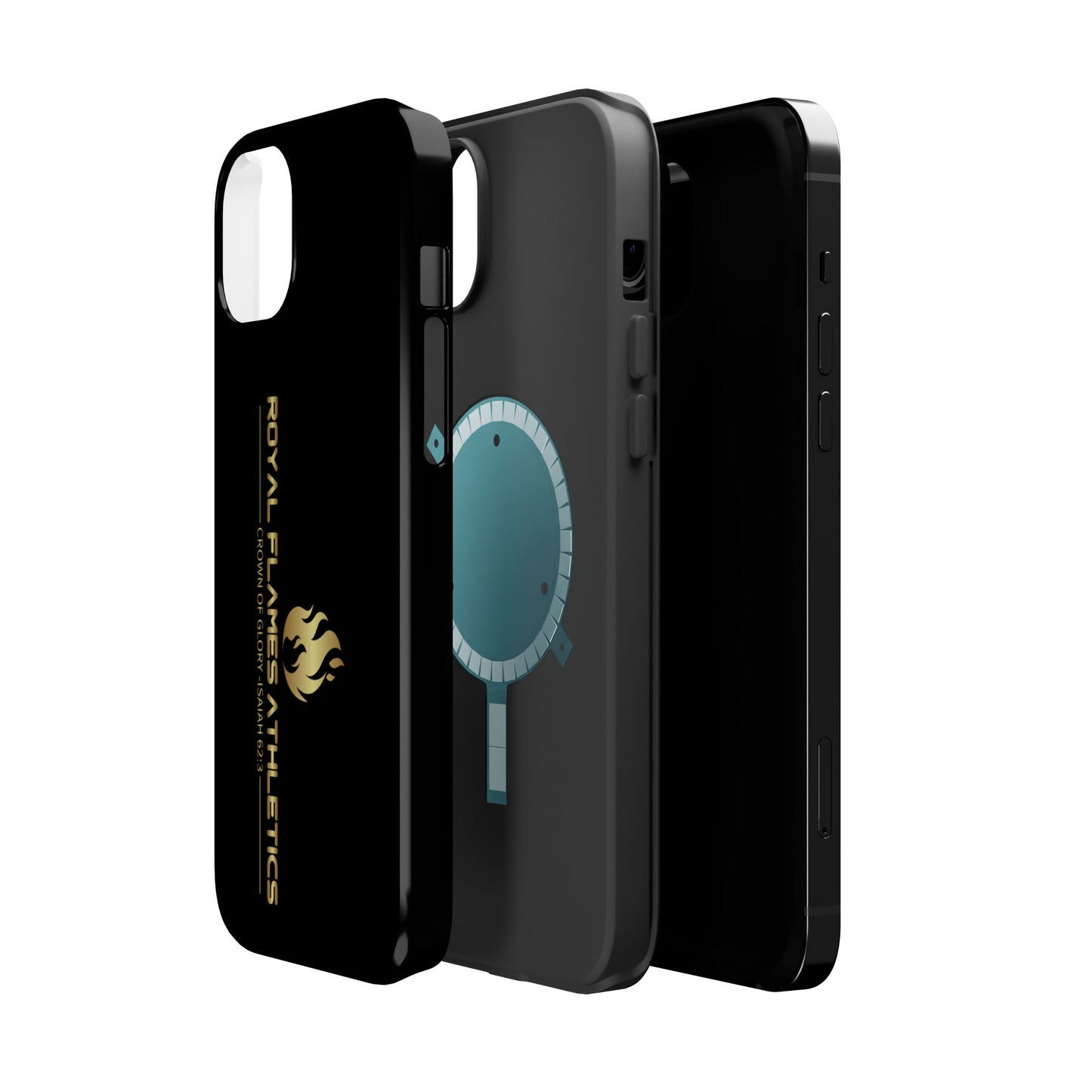 Black Durable Magnetic Tough Cases – Royal Flames Athletics Design
