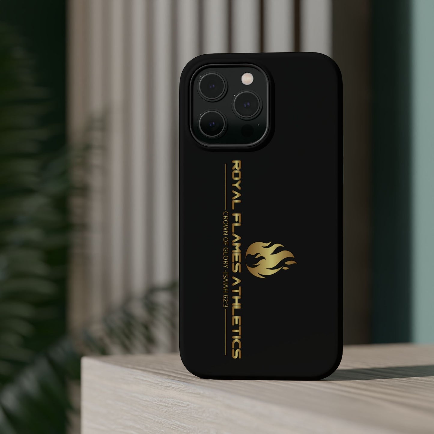 Black Durable Magnetic Tough Cases – Royal Flames Athletics Design