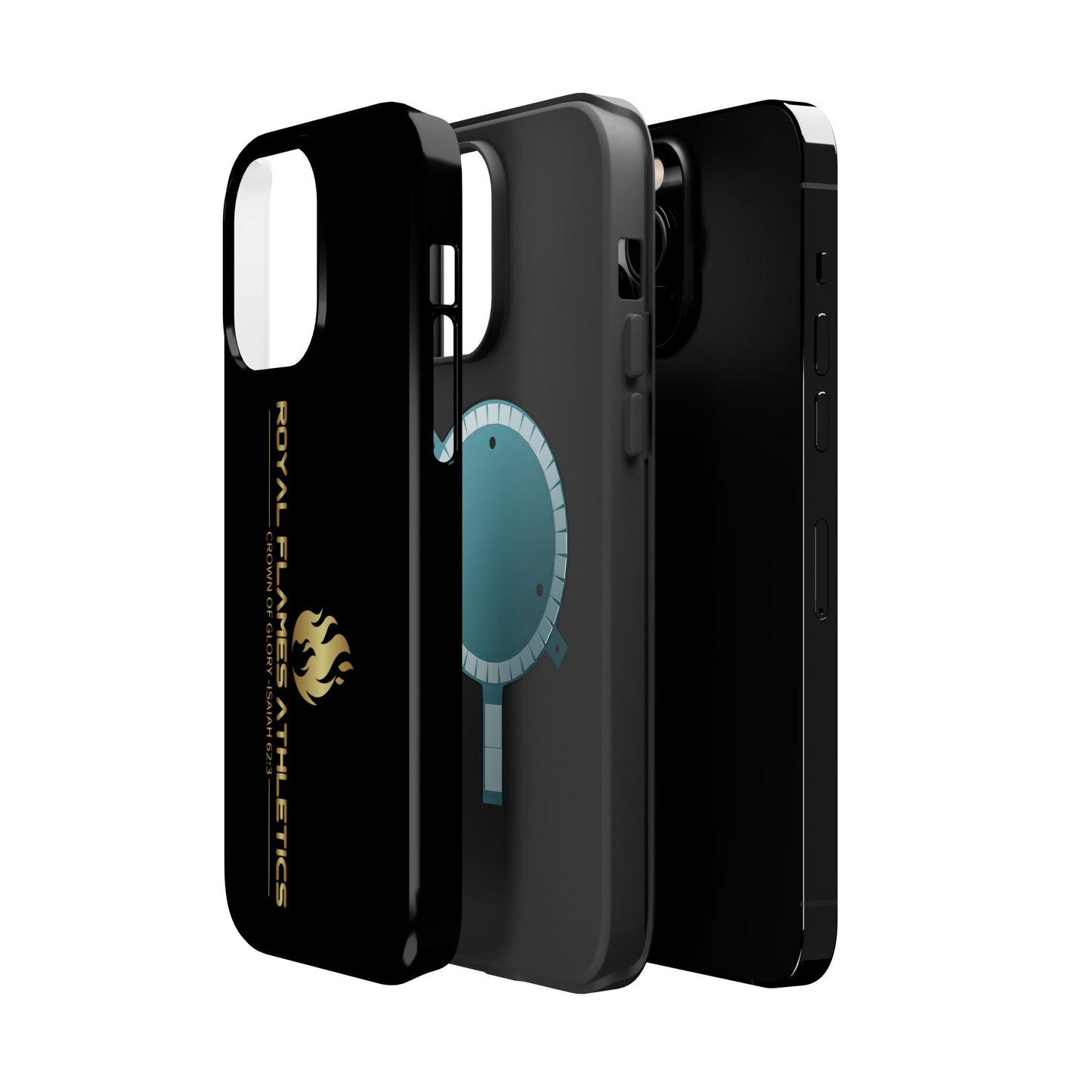 Black Durable Magnetic Tough Cases – Royal Flames Athletics Design