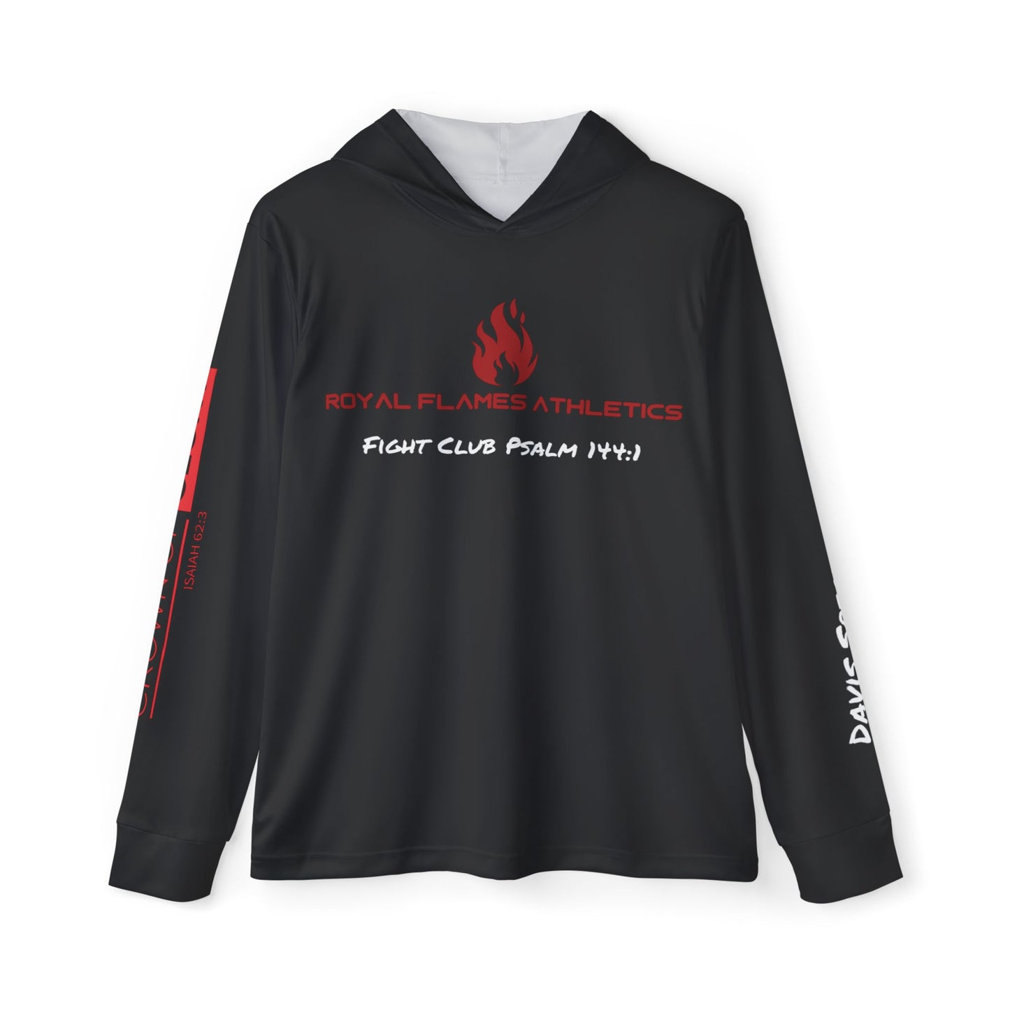 Royal Flames Athletics Fight Club Psalm 144:1 Combat Sports Warmup Hoodie - Davis Special Edition