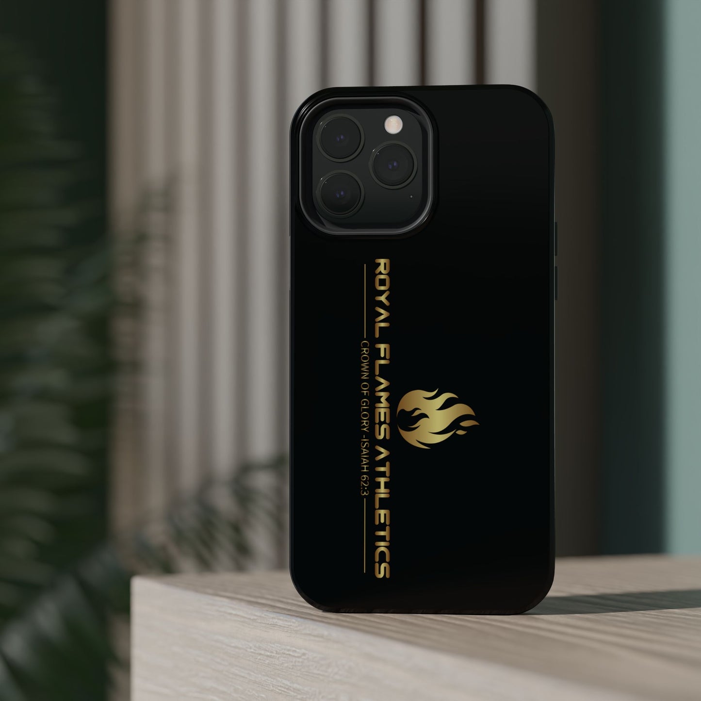 Black Durable Magnetic Tough Cases – Royal Flames Athletics Design
