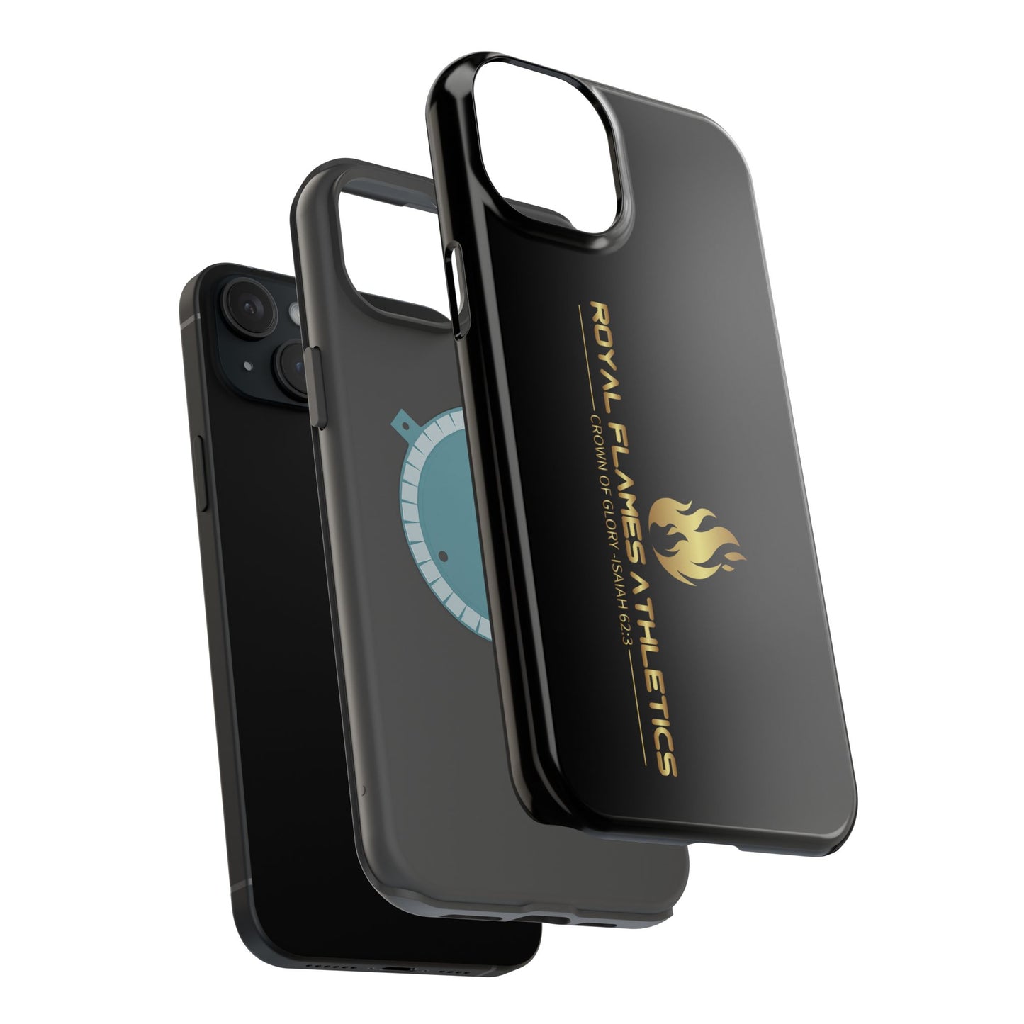Black Durable Magnetic Tough Cases – Royal Flames Athletics Design
