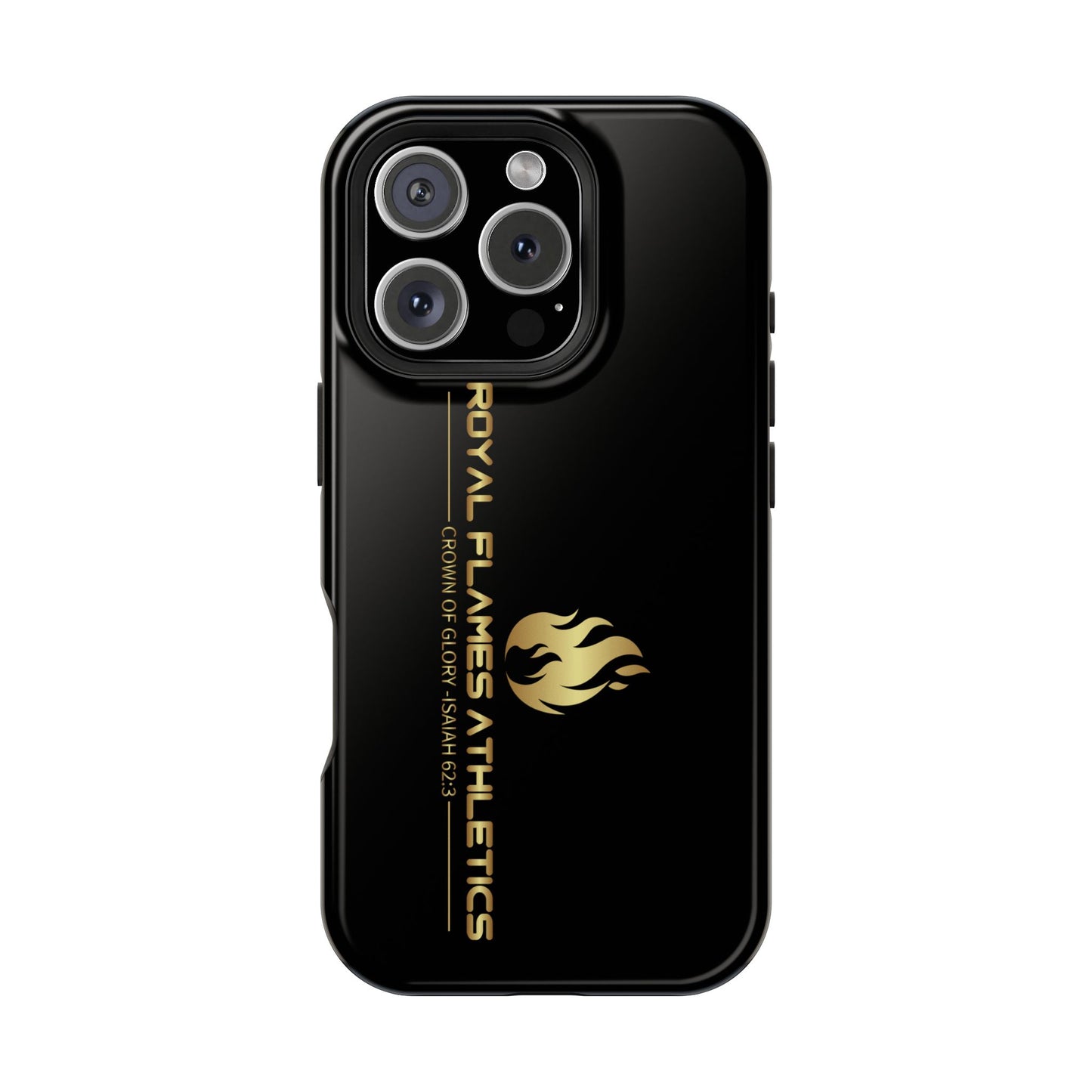 Black Durable Magnetic Tough Cases – Royal Flames Athletics Design