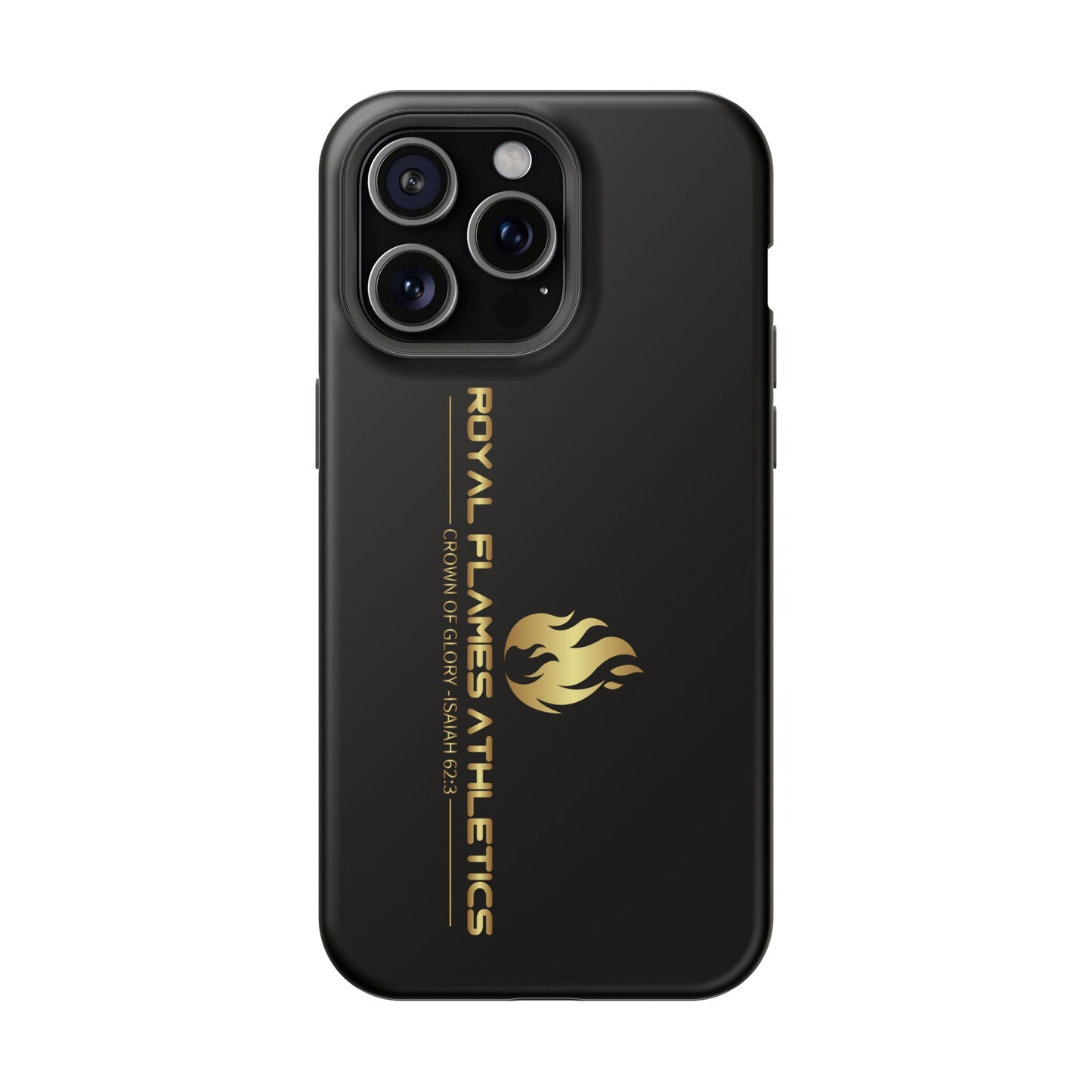 Black Durable Magnetic Tough Cases – Royal Flames Athletics Design