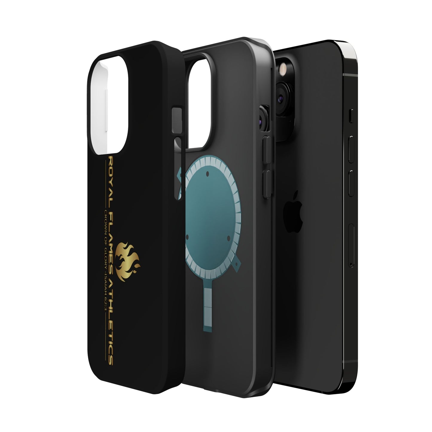 Black Durable Magnetic Tough Cases – Royal Flames Athletics Design