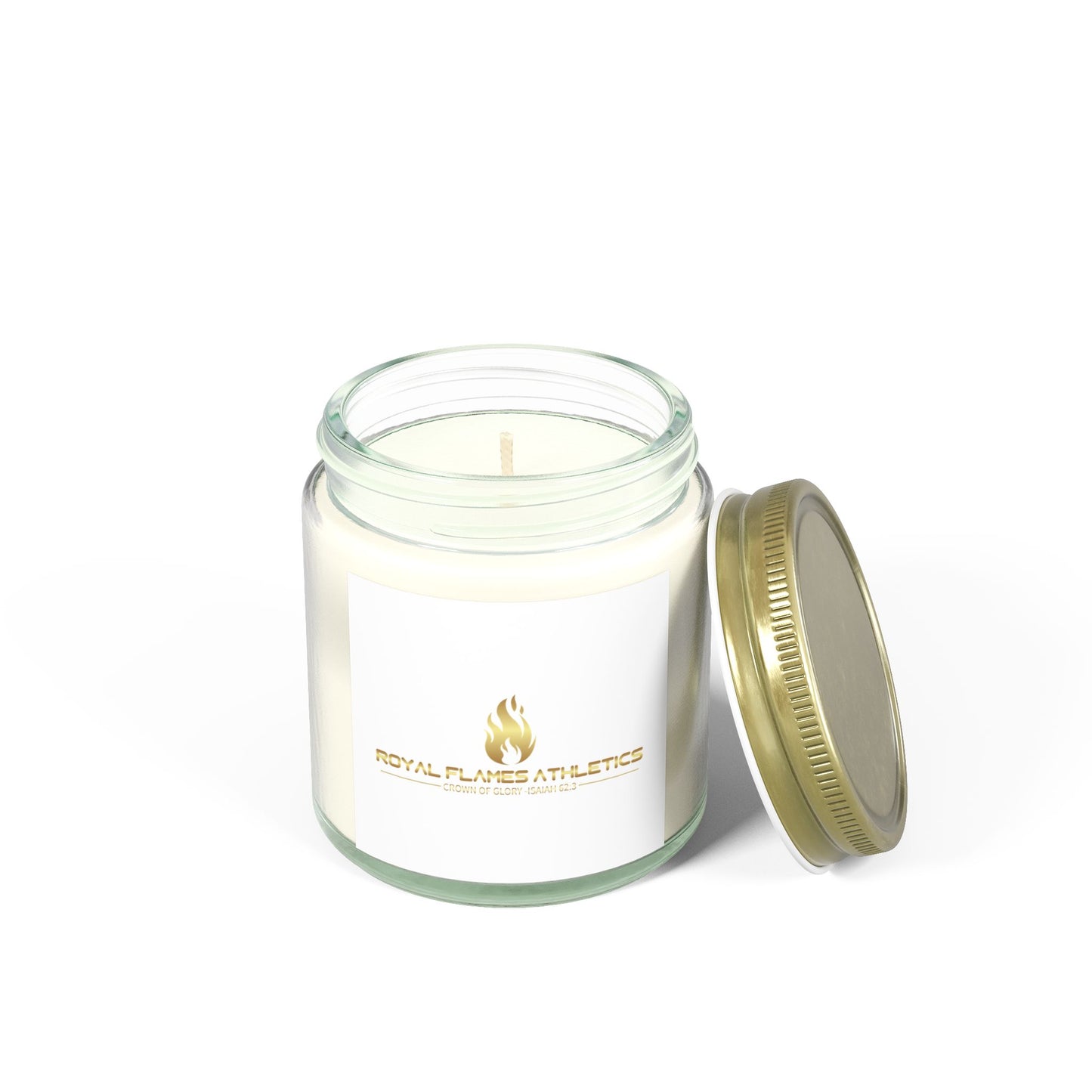 Royal Flames Scented Candles - Coconut Apricot Wax (4oz, 9oz) | Cozy Aromatherapy for Home & Gifts