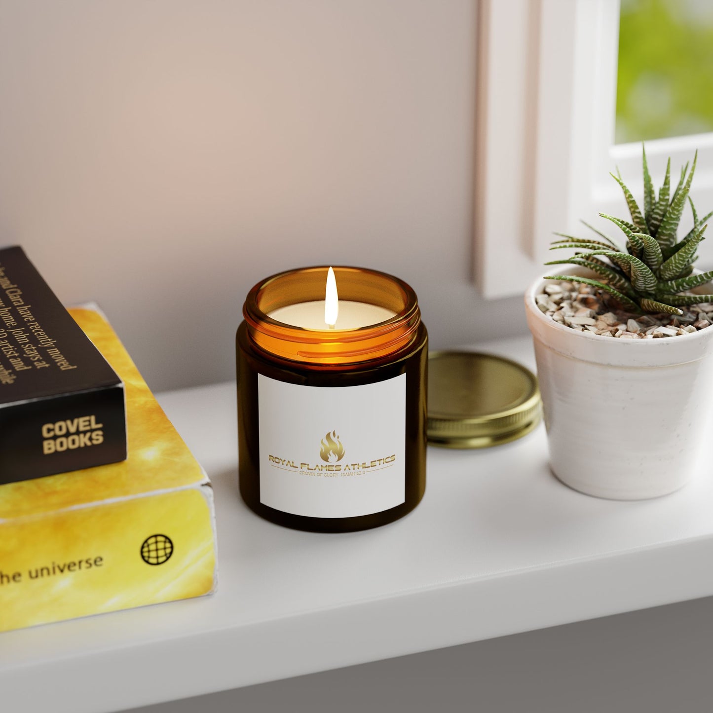 Royal Flames Scented Candles - Coconut Apricot Wax (4oz, 9oz) | Cozy Aromatherapy for Home & Gifts