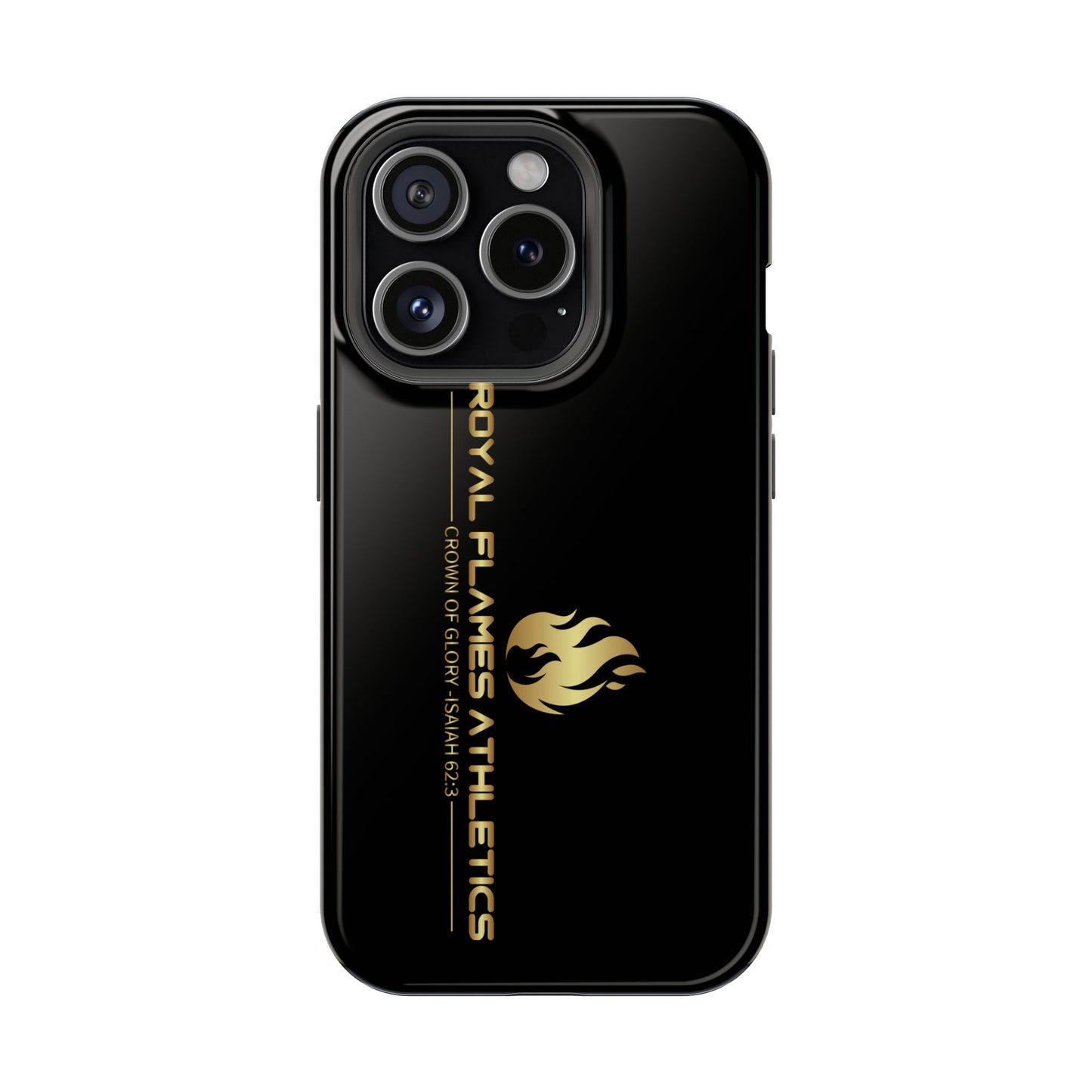 Black Durable Magnetic Tough Cases – Royal Flames Athletics Design