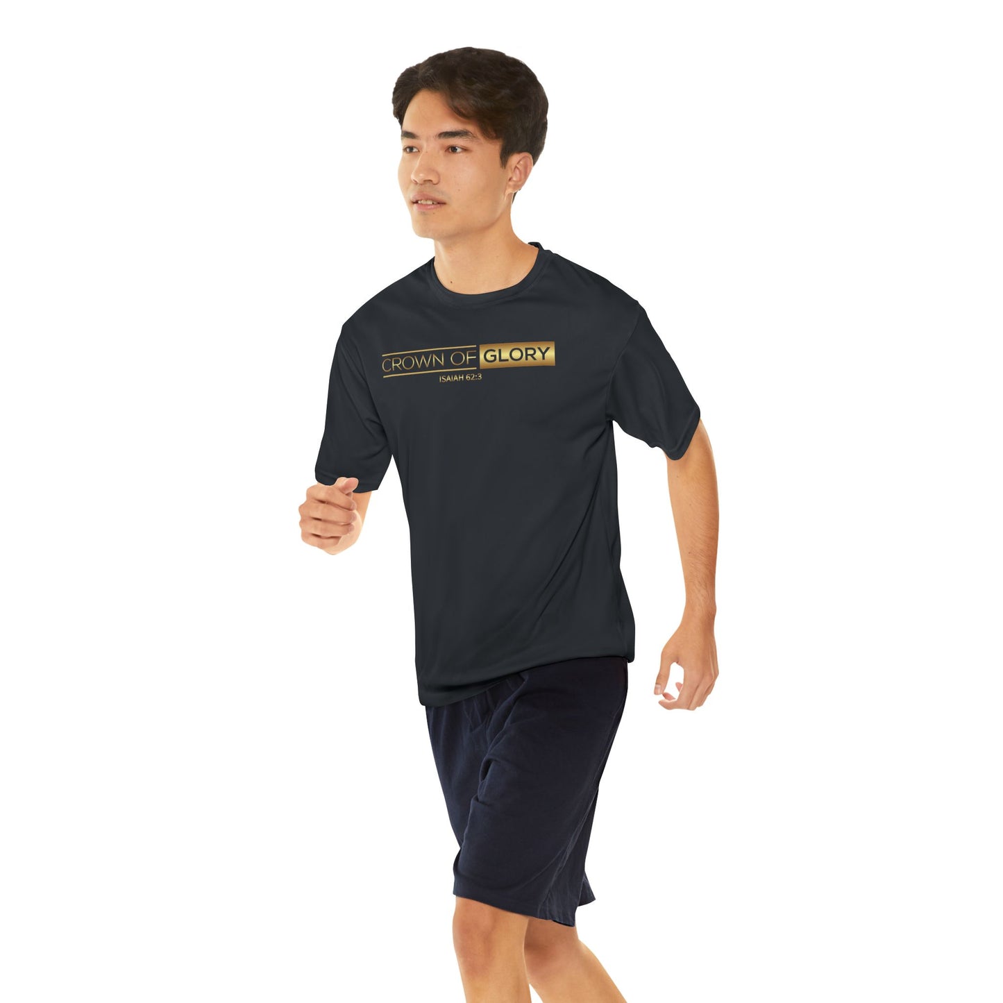 Crown of Glory Men's Performance T-Shirt - Fit for Christ is Our Identity