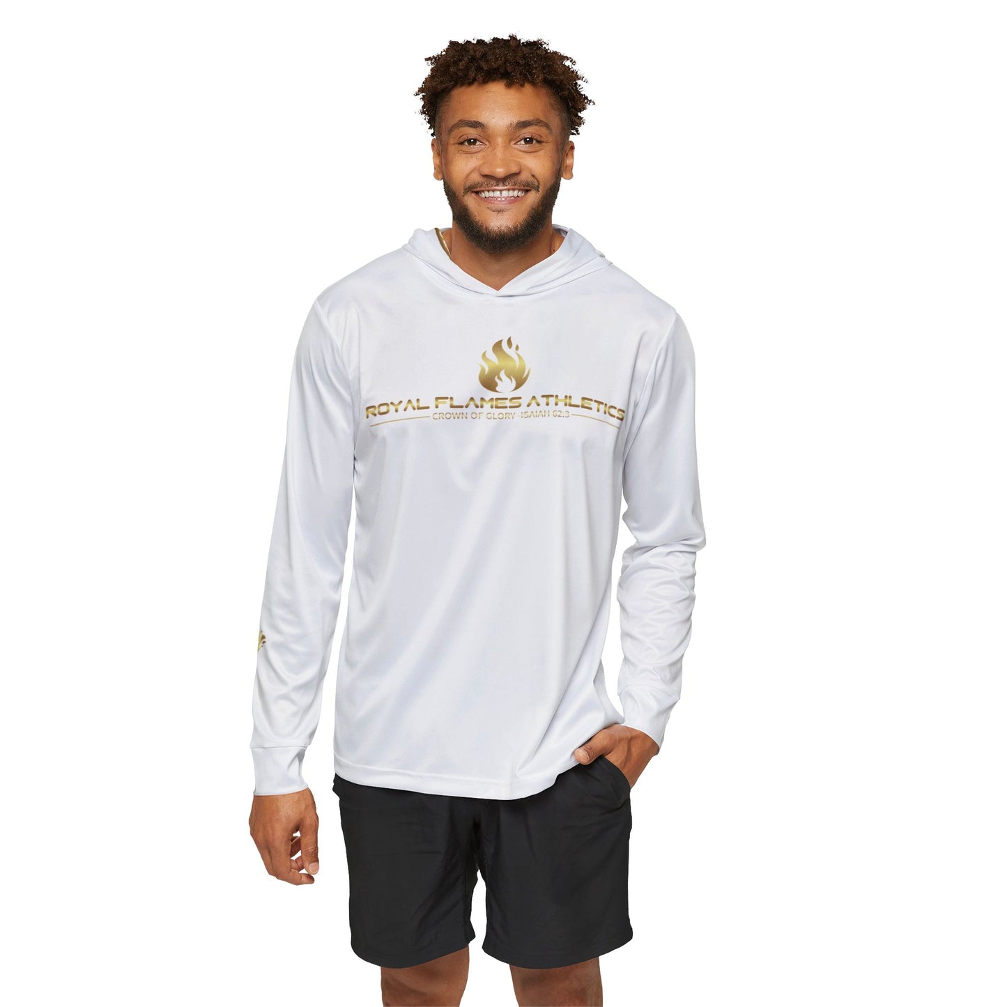 Embrace the Flame: Men's Faith-Fueled Warmup Hoodie