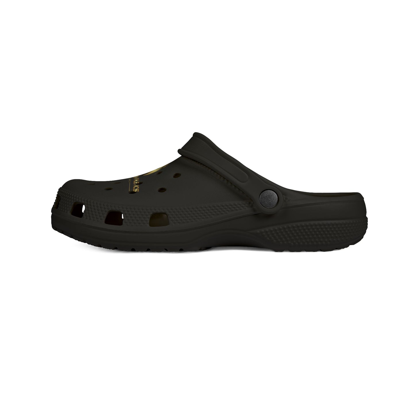 Black Royal Flames Rubber Foam Crocs