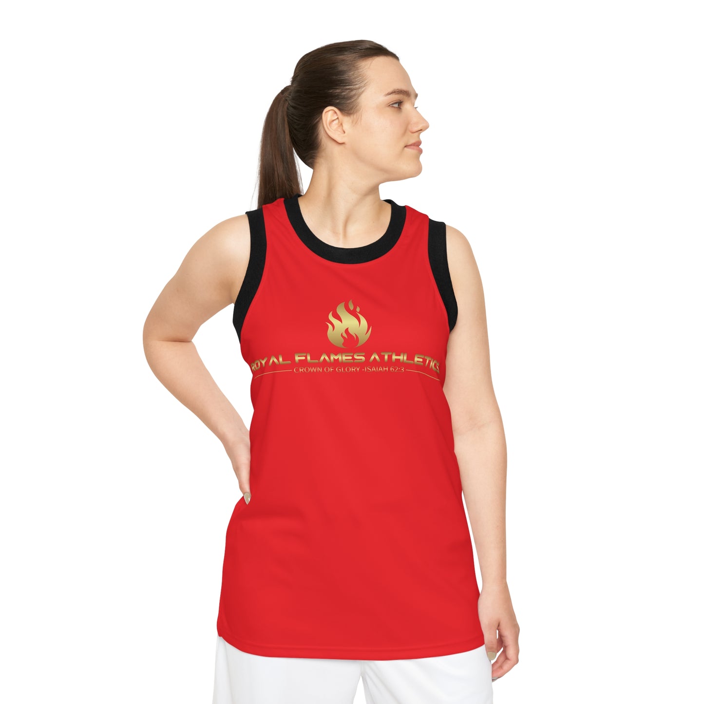Unisex Basketball Jersey - Royal Flames Athletics, Cool Sports Tank, Perfect for Team Events, Casual Wear, Gift for Athletes
