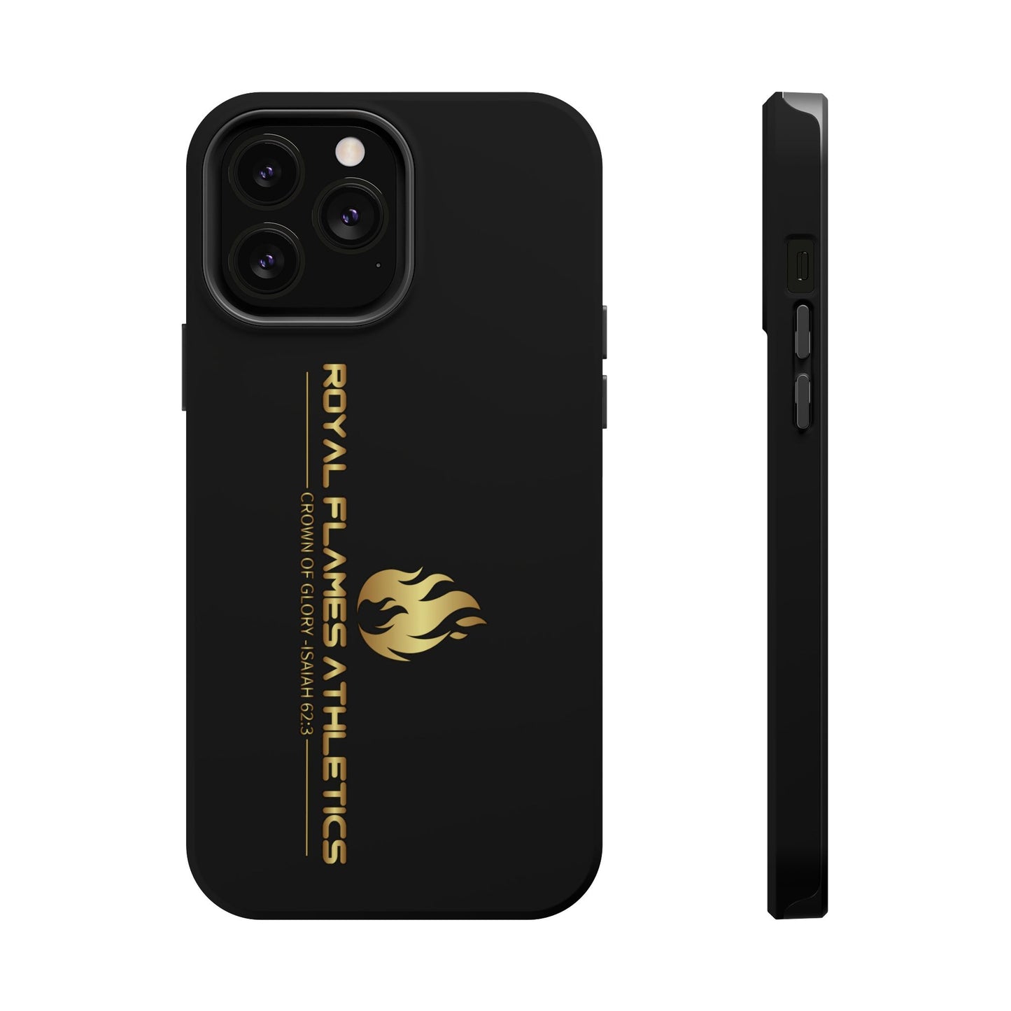 Black Durable Magnetic Tough Cases – Royal Flames Athletics Design