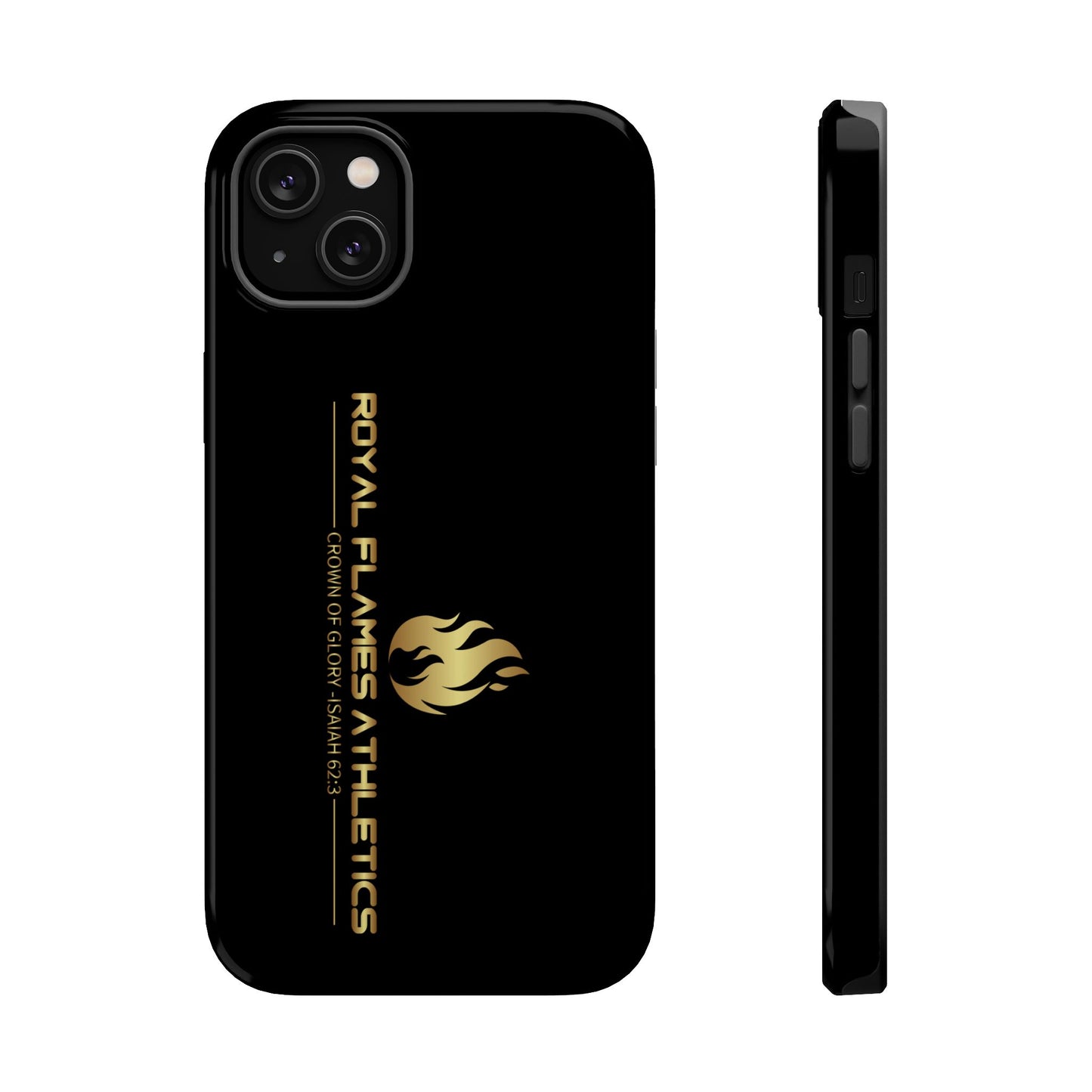Black Durable Magnetic Tough Cases – Royal Flames Athletics Design