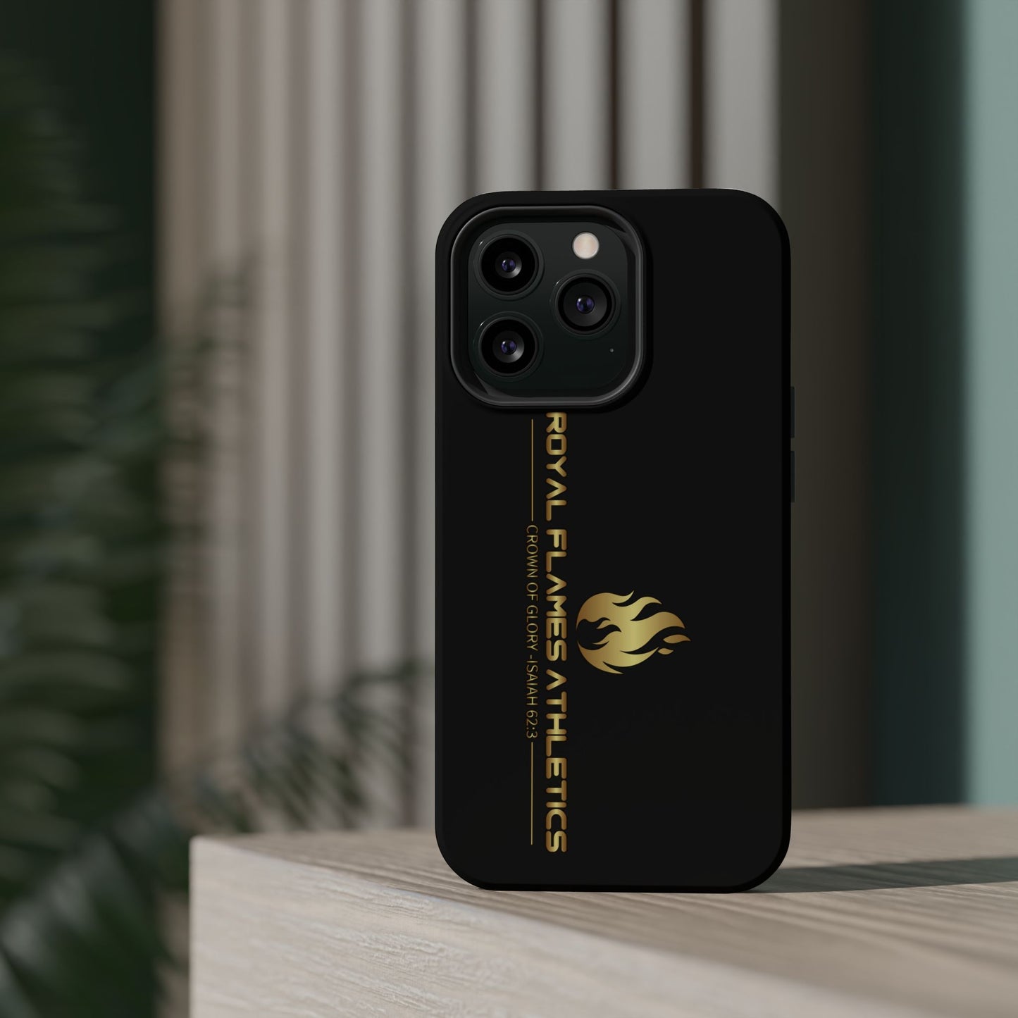 Black Durable Magnetic Tough Cases – Royal Flames Athletics Design
