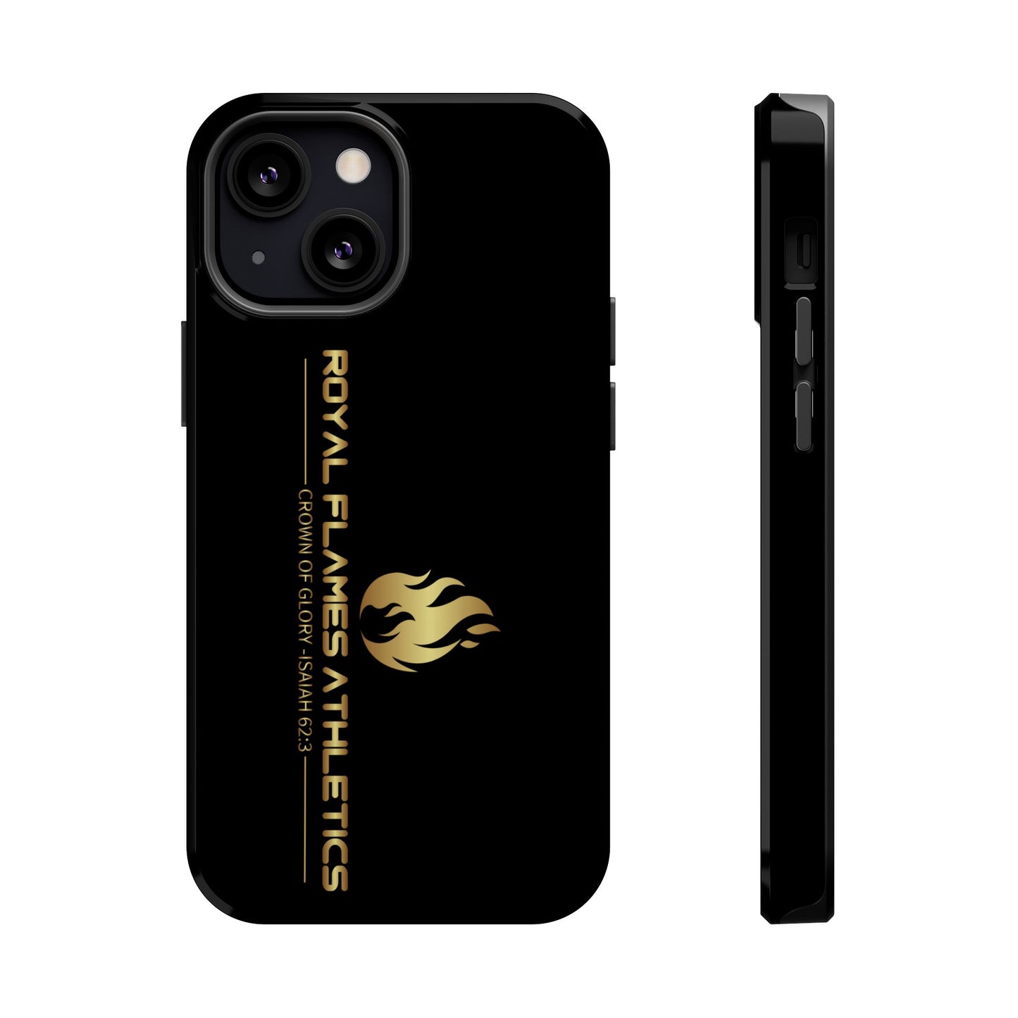 Black Durable Magnetic Tough Cases – Royal Flames Athletics Design
