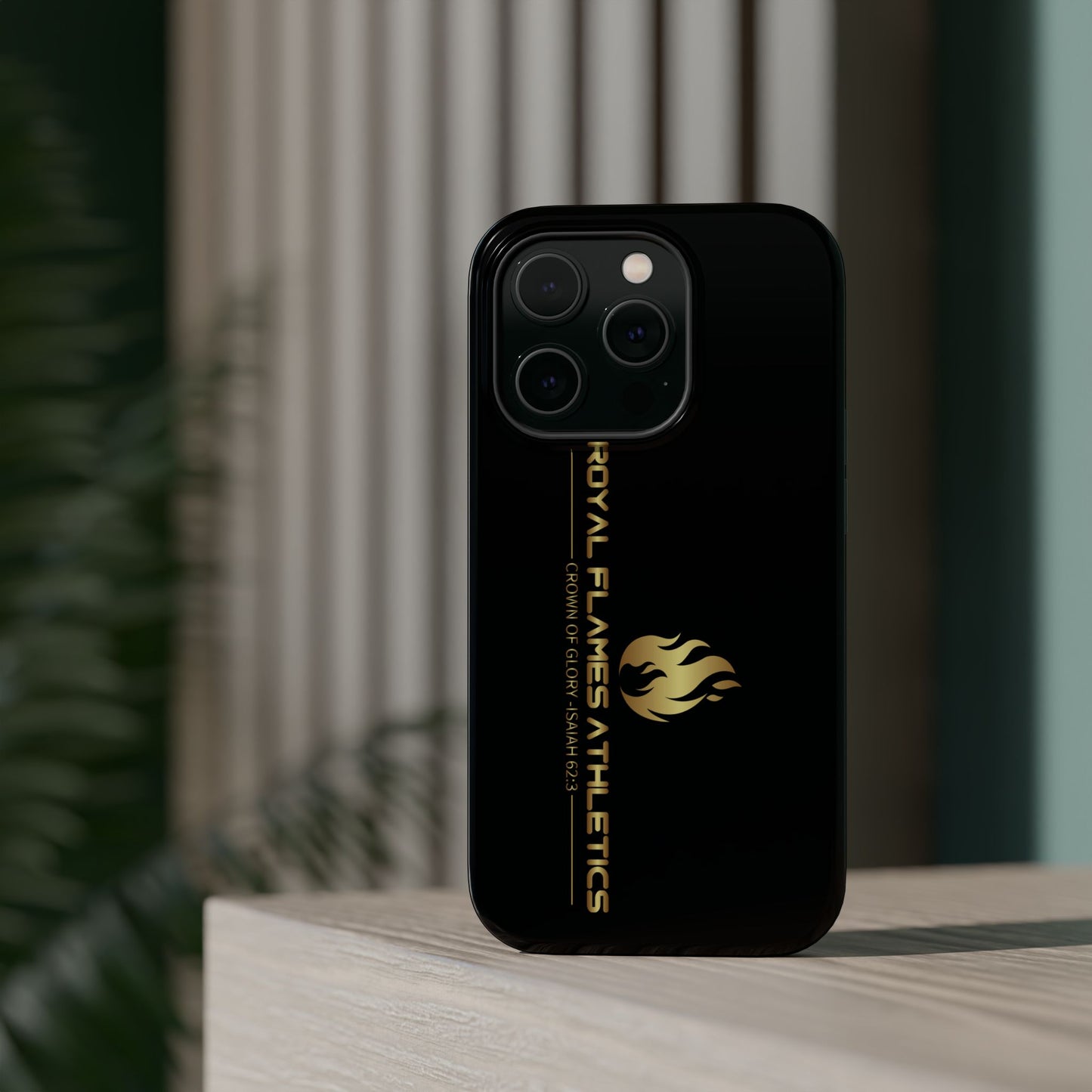 Black Durable Magnetic Tough Cases – Royal Flames Athletics Design