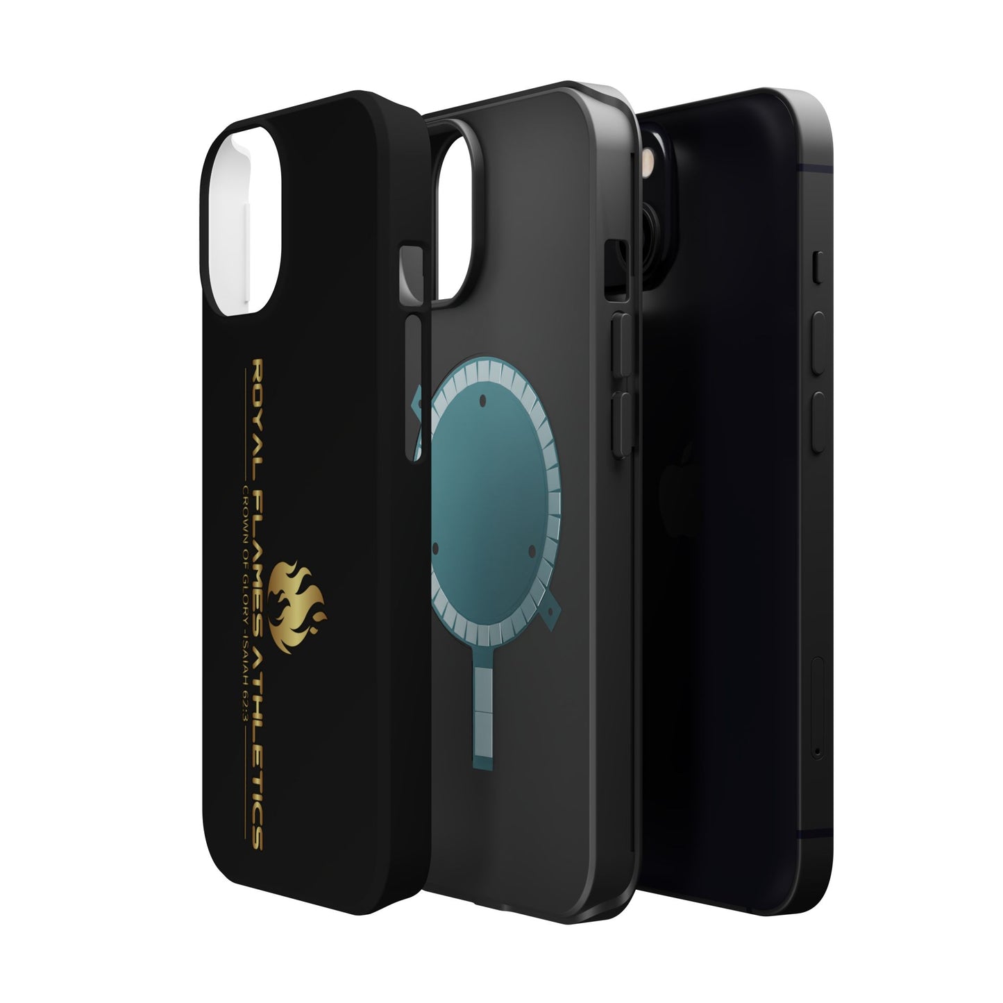 Black Durable Magnetic Tough Cases – Royal Flames Athletics Design