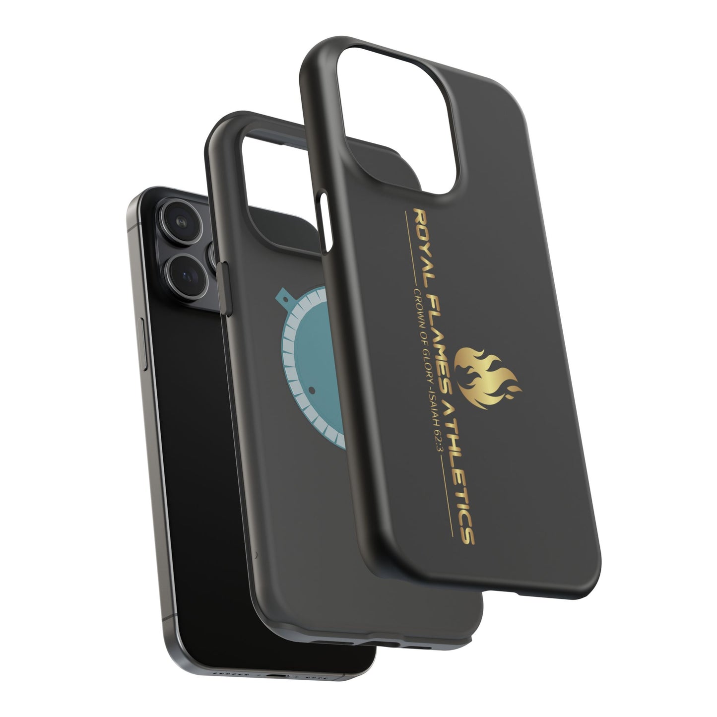 Black Durable Magnetic Tough Cases – Royal Flames Athletics Design