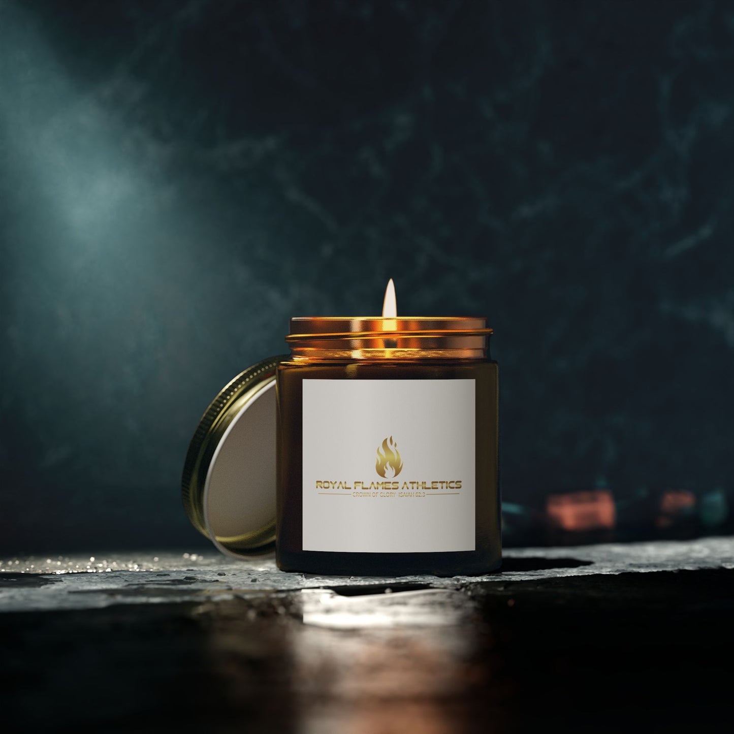 Royal Flames Scented Candles - Coconut Apricot Wax (4oz, 9oz) | Cozy Aromatherapy for Home & Gifts