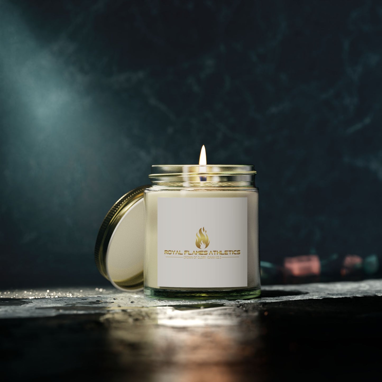 Royal Flames Scented Candles - Coconut Apricot Wax (4oz, 9oz) | Cozy Aromatherapy for Home & Gifts