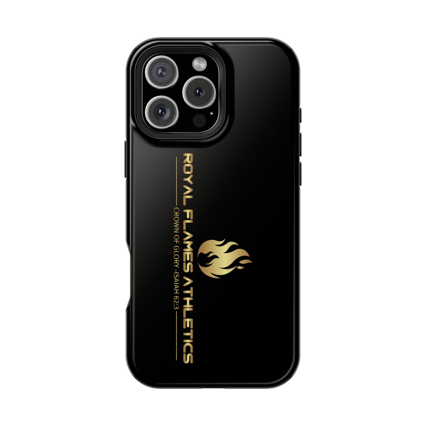 Black Durable Magnetic Tough Cases – Royal Flames Athletics Design