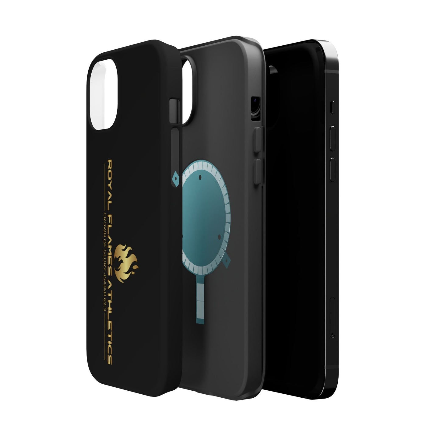 Black Durable Magnetic Tough Cases – Royal Flames Athletics Design