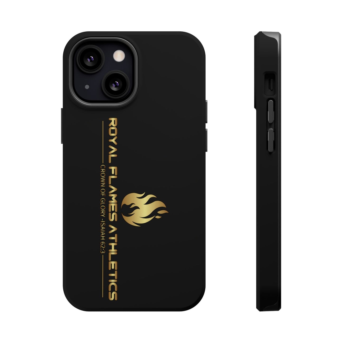 Black Durable Magnetic Tough Cases – Royal Flames Athletics Design