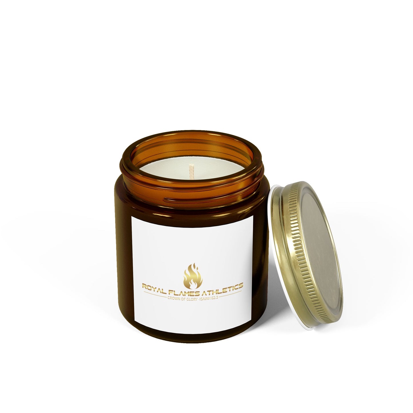 Royal Flames Scented Candles - Coconut Apricot Wax (4oz, 9oz) | Cozy Aromatherapy for Home & Gifts