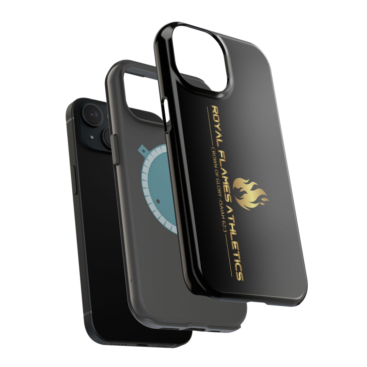 Black Durable Magnetic Tough Cases – Royal Flames Athletics Design