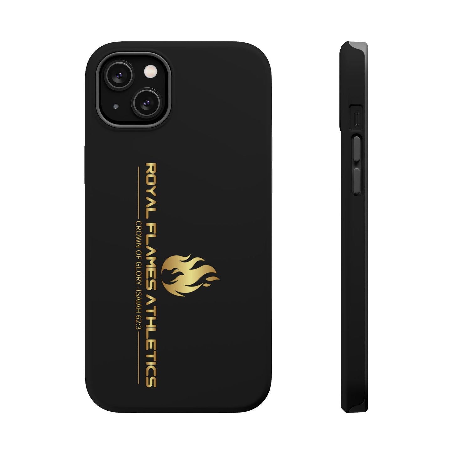 Black Durable Magnetic Tough Cases – Royal Flames Athletics Design