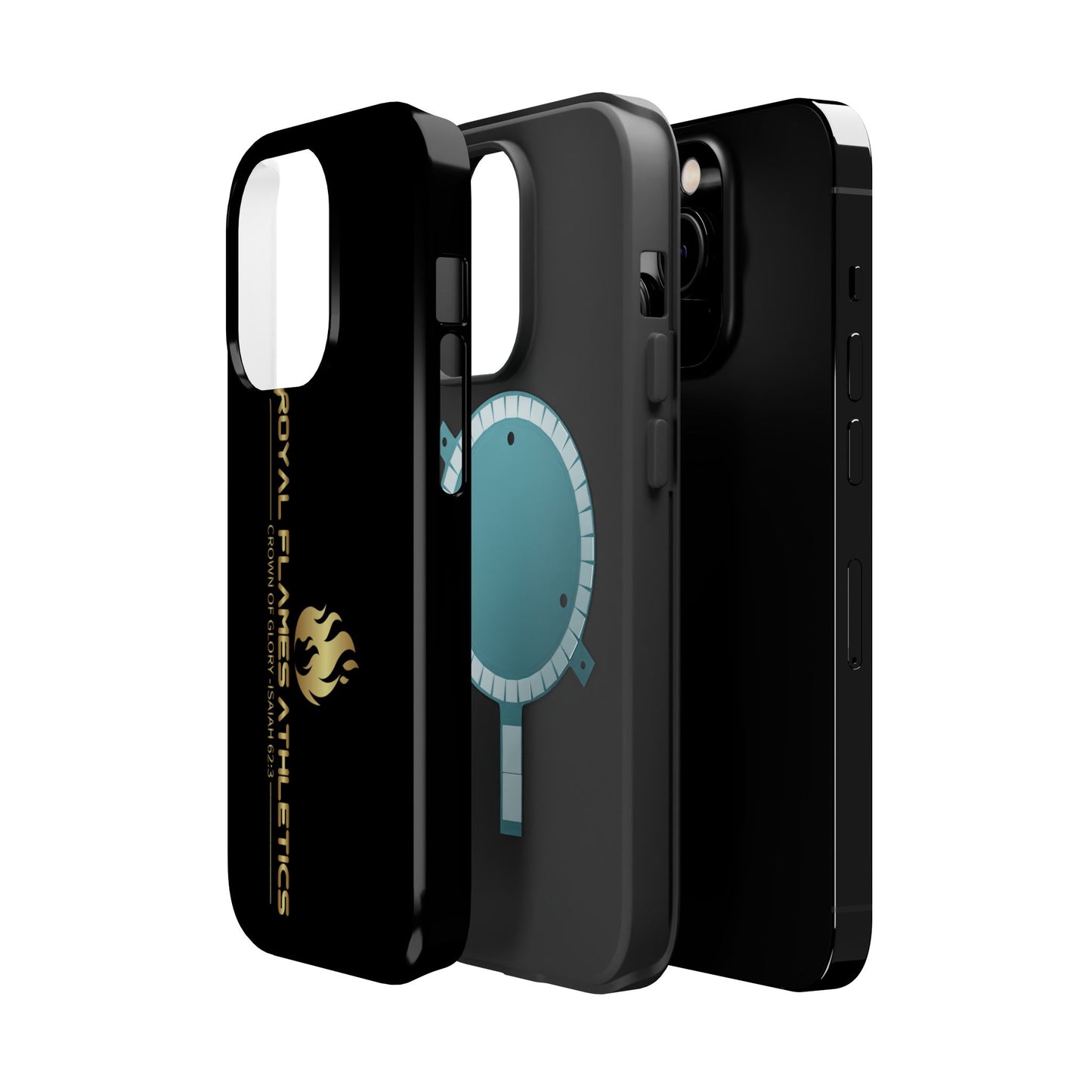 Black Durable Magnetic Tough Cases – Royal Flames Athletics Design
