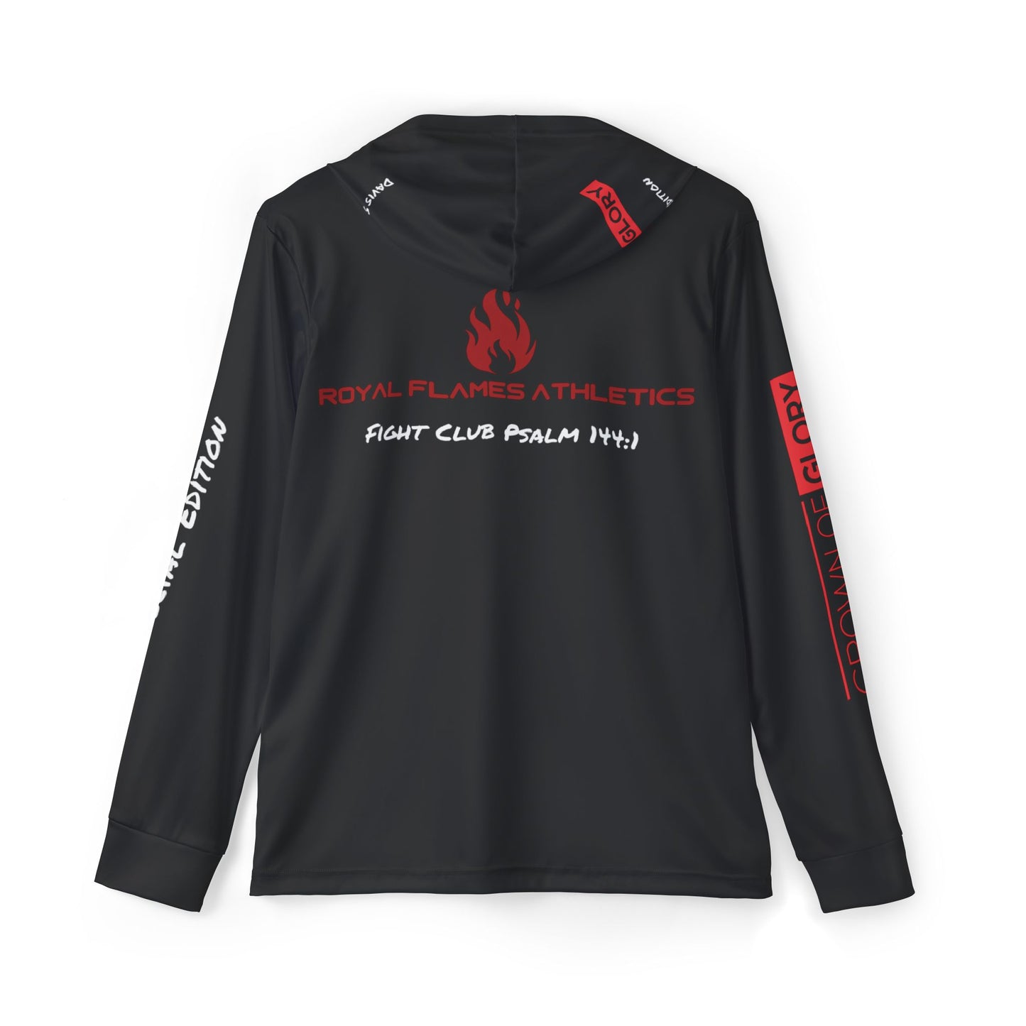 Royal Flames Athletics Fight Club Psalm 144:1 Combat Sports Warmup Hoodie - Davis Special Edition