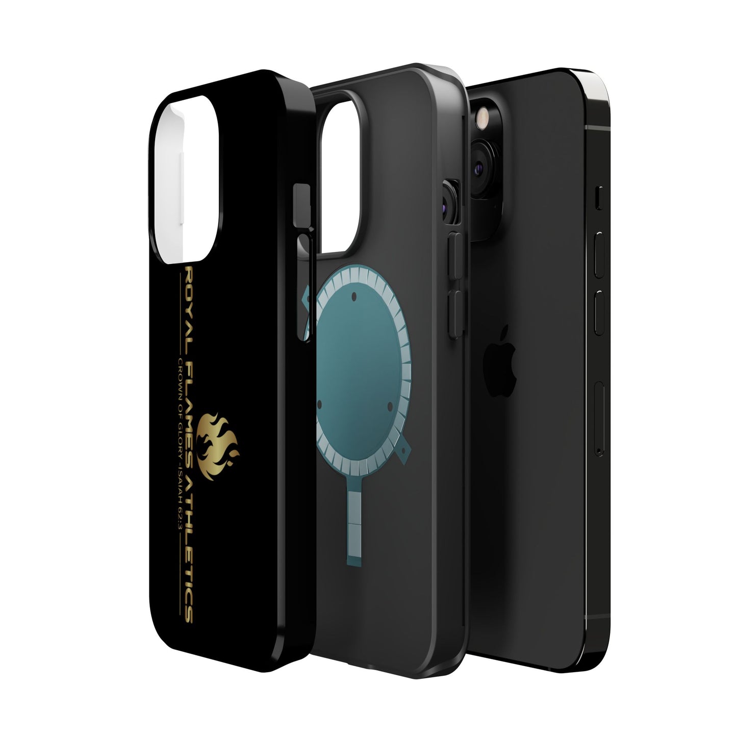 Black Durable Magnetic Tough Cases – Royal Flames Athletics Design