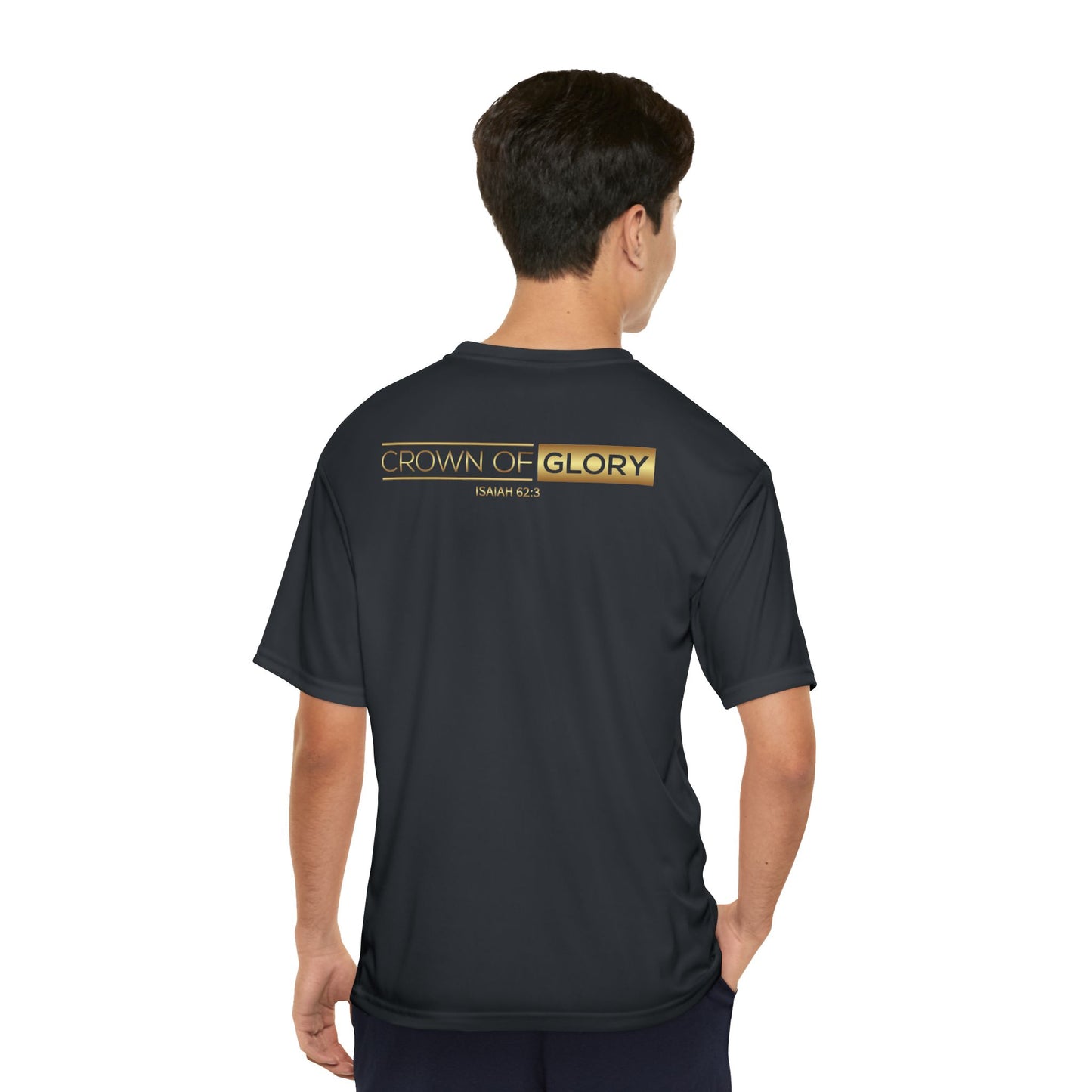 Crown of Glory Men's Performance T-Shirt - Fit for Christ is Our Identity