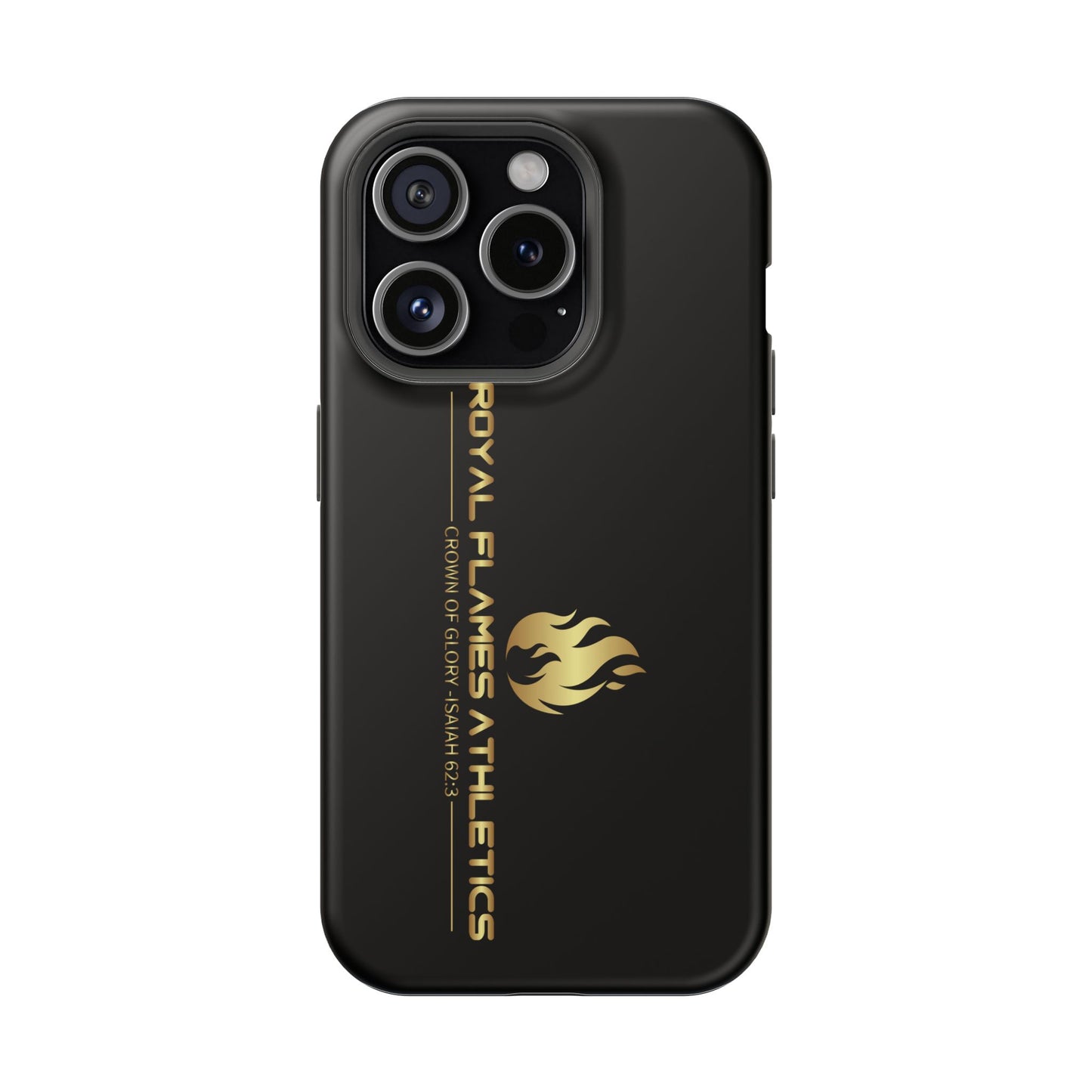 Black Durable Magnetic Tough Cases – Royal Flames Athletics Design