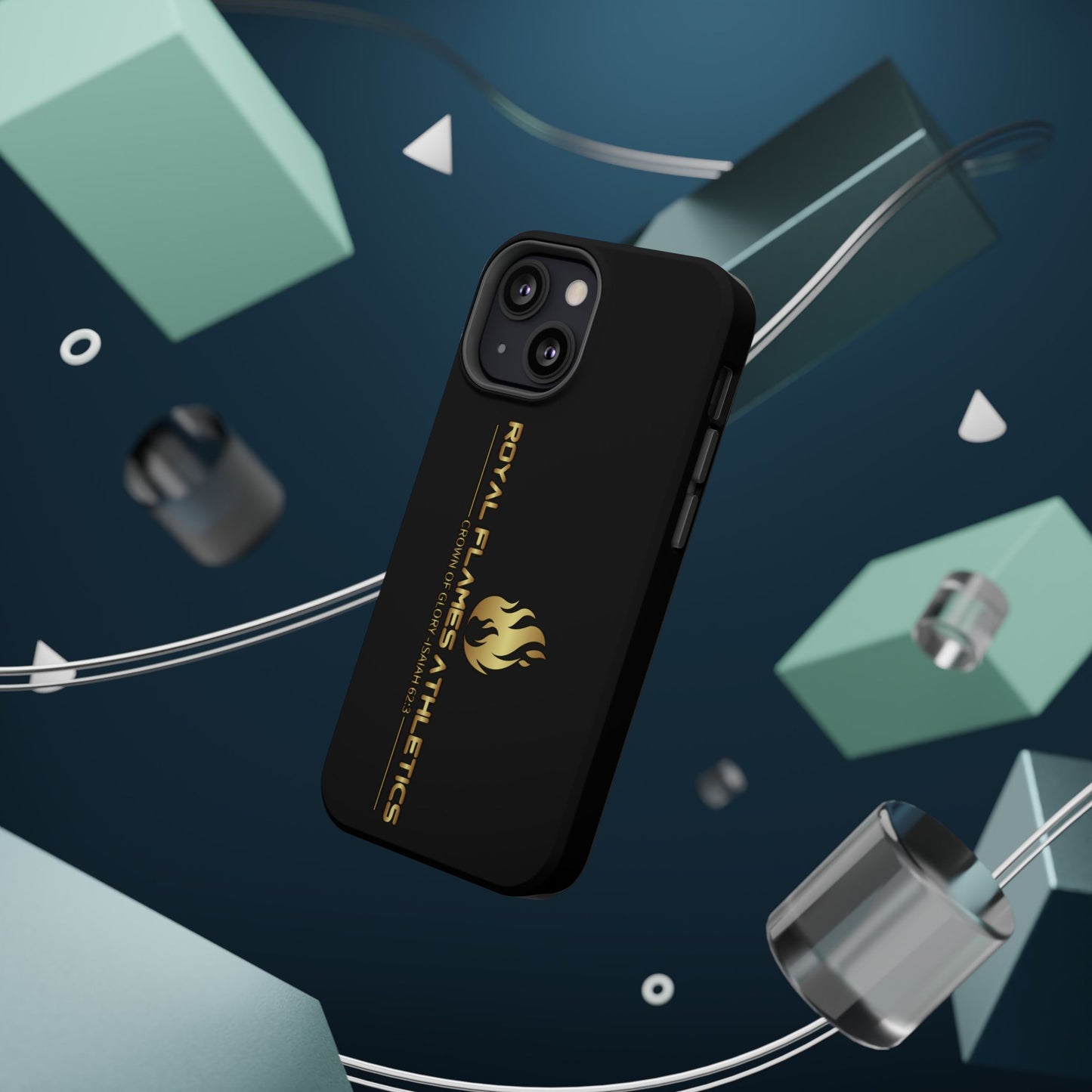 Black Durable Magnetic Tough Cases – Royal Flames Athletics Design