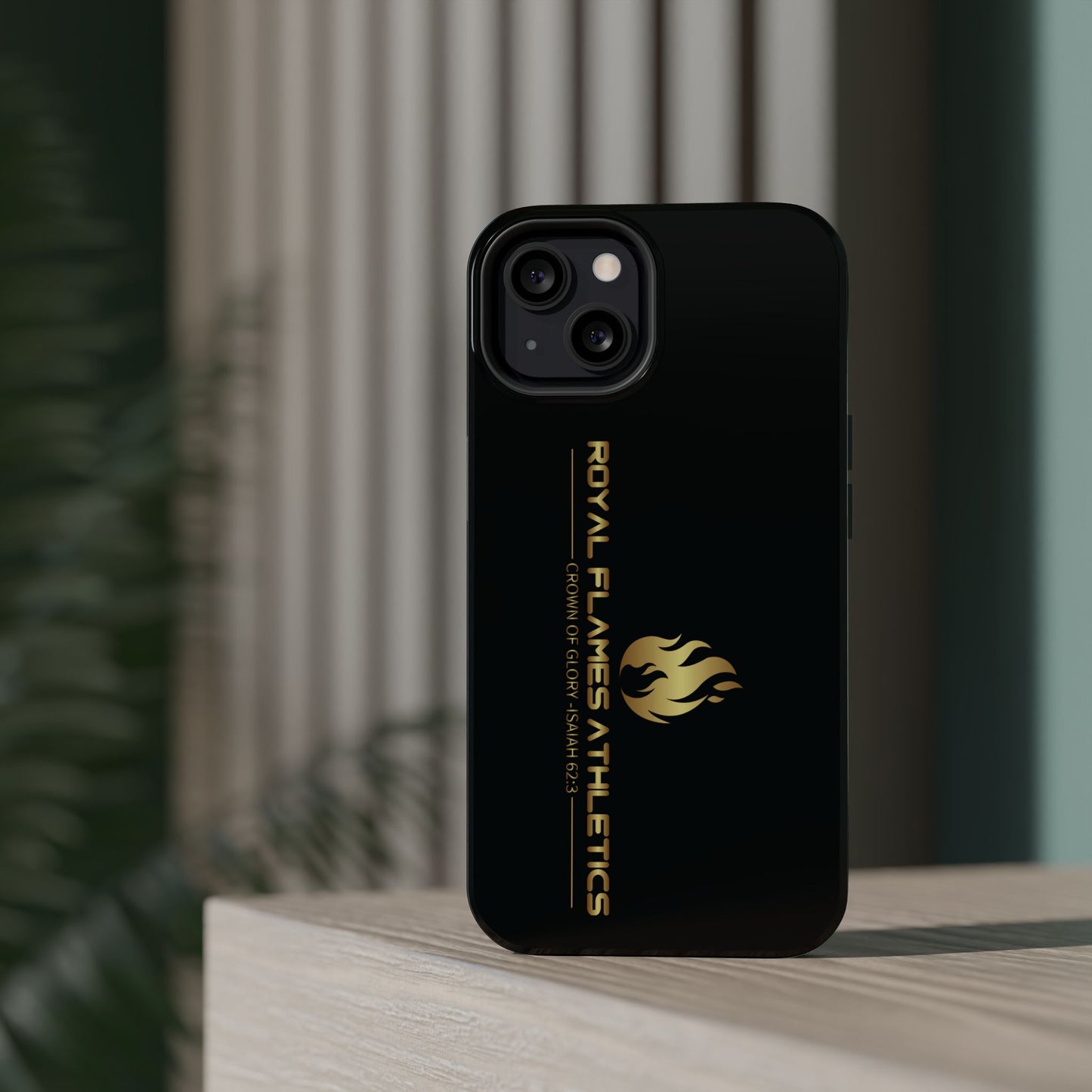 Black Durable Magnetic Tough Cases – Royal Flames Athletics Design
