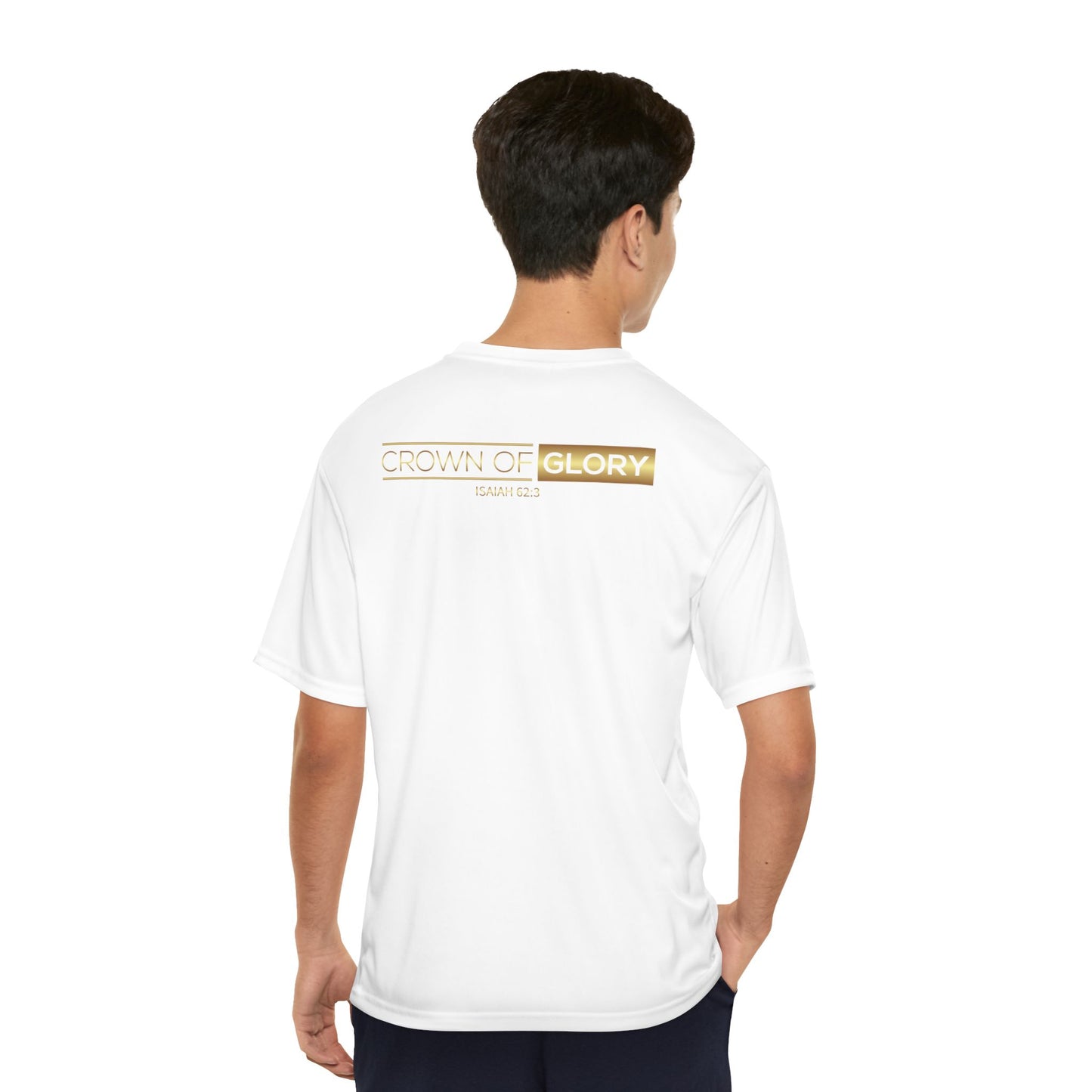 Crown of Glory Men's Performance T-Shirt - Fit for Christ is Our Identity