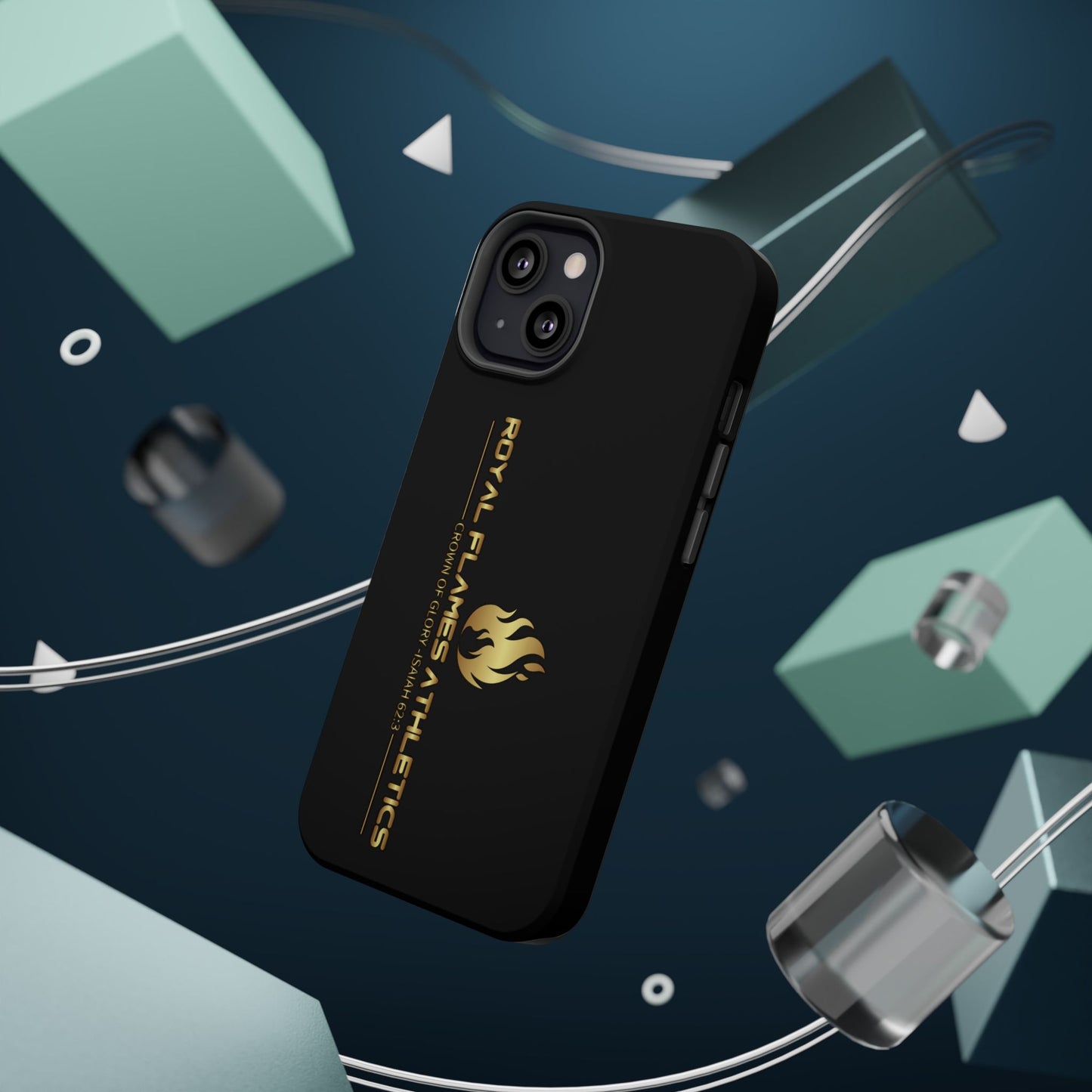 Black Durable Magnetic Tough Cases – Royal Flames Athletics Design